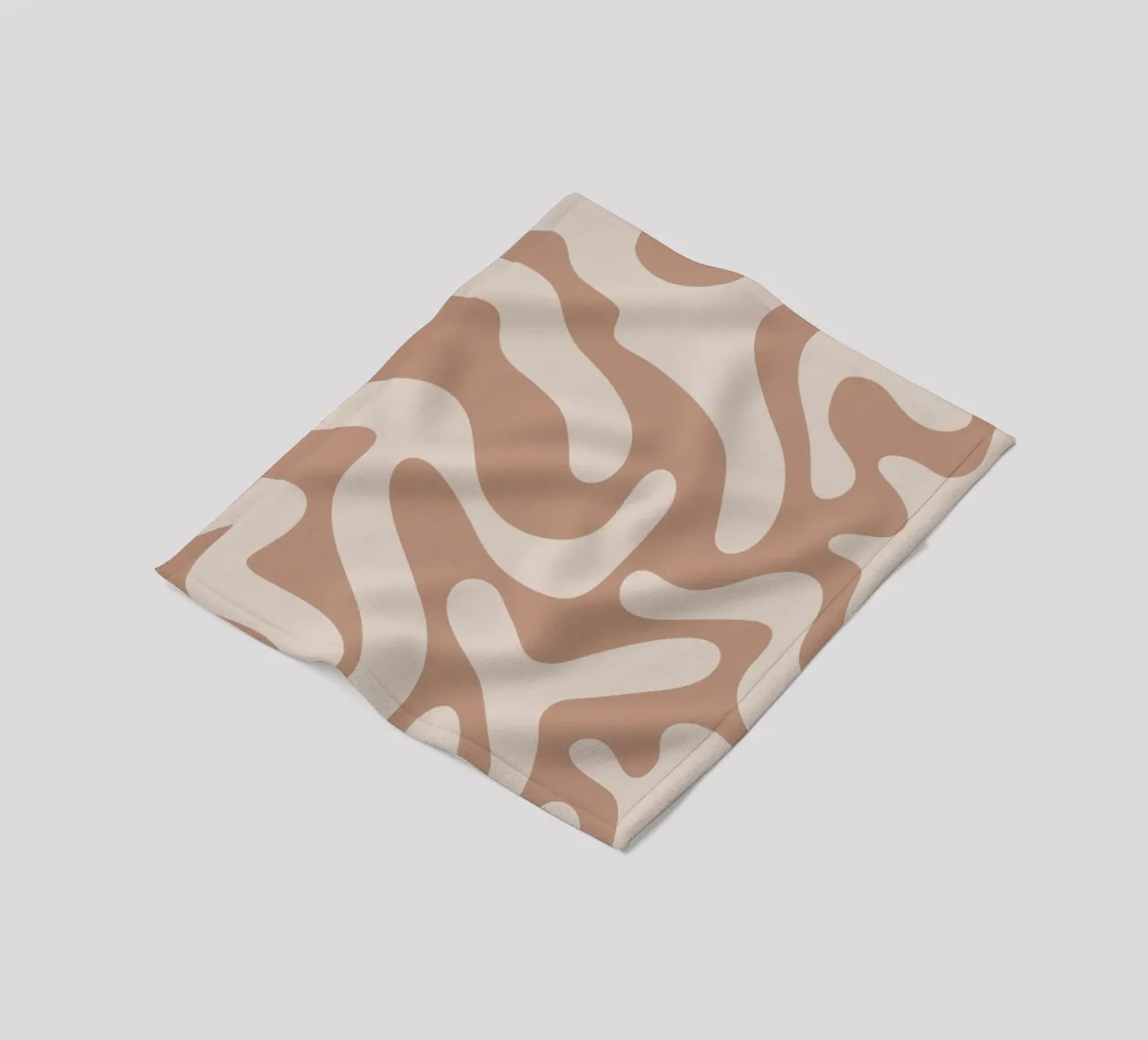 Abstract Mocha Tiger coperta in pile da BAINAI