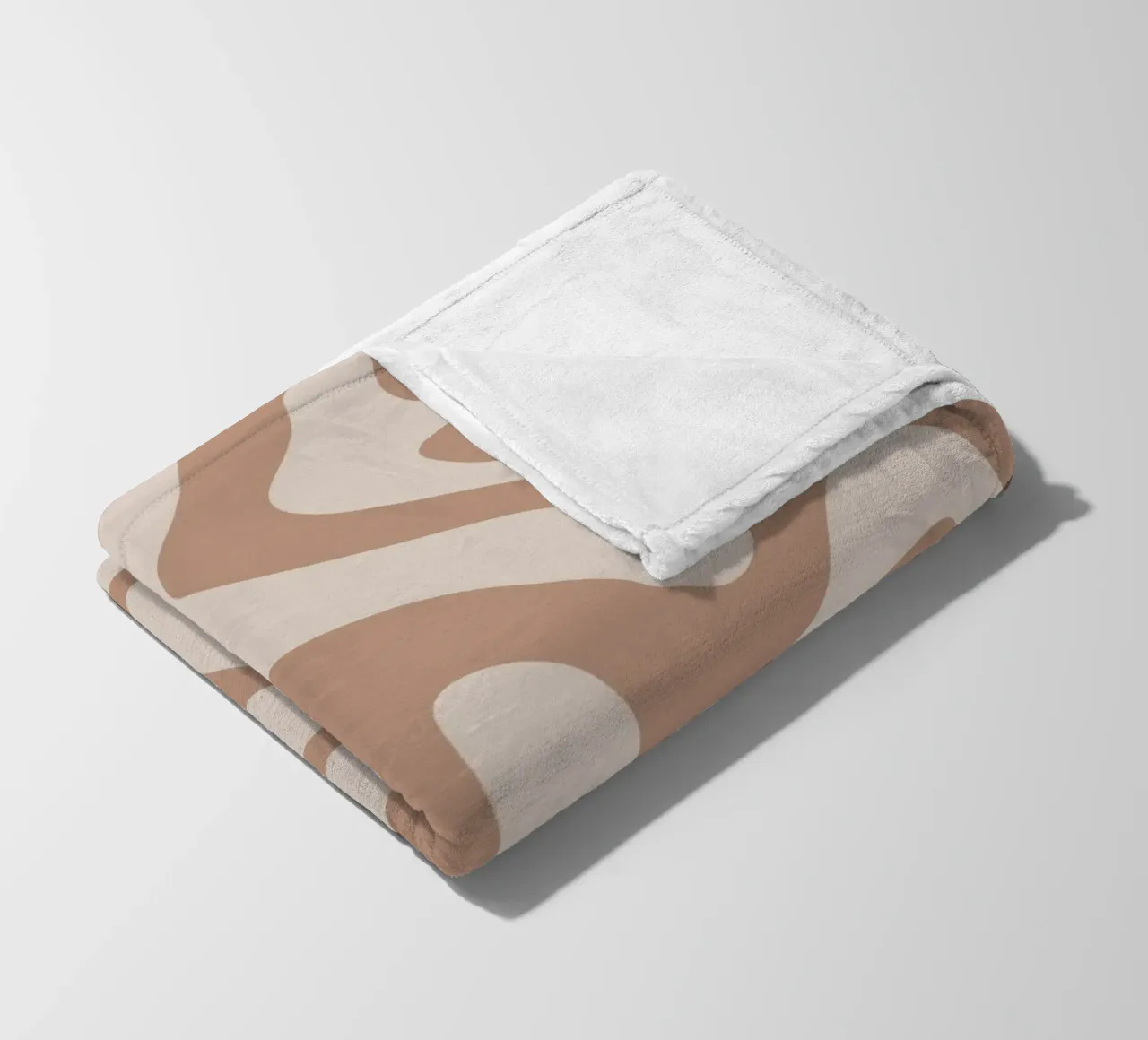 Abstract Mocha Tiger coperta in pile da BAINAI