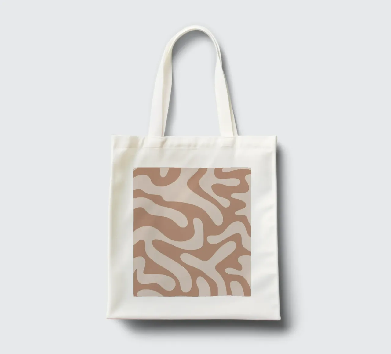 Abstract Mocha Tiger borsa in juta da BAINAI