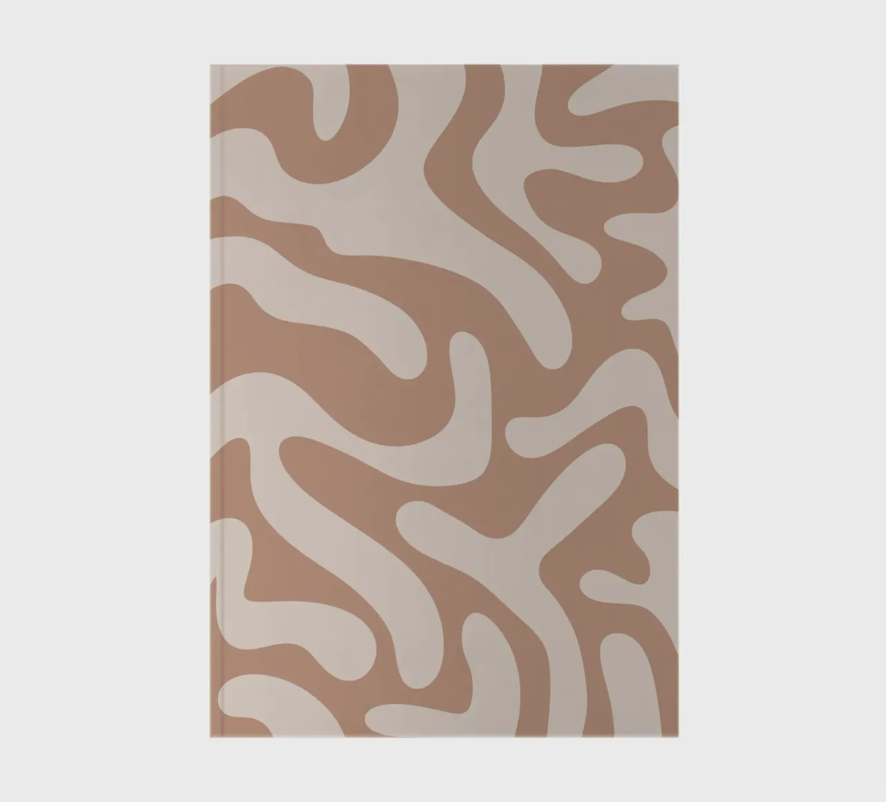 Abstract Mocha Tiger notebook by BAINAI