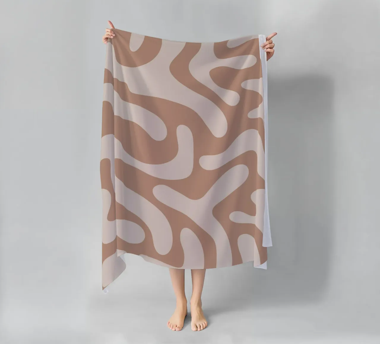 Abstract Mocha Tiger telo mare da BAINAI