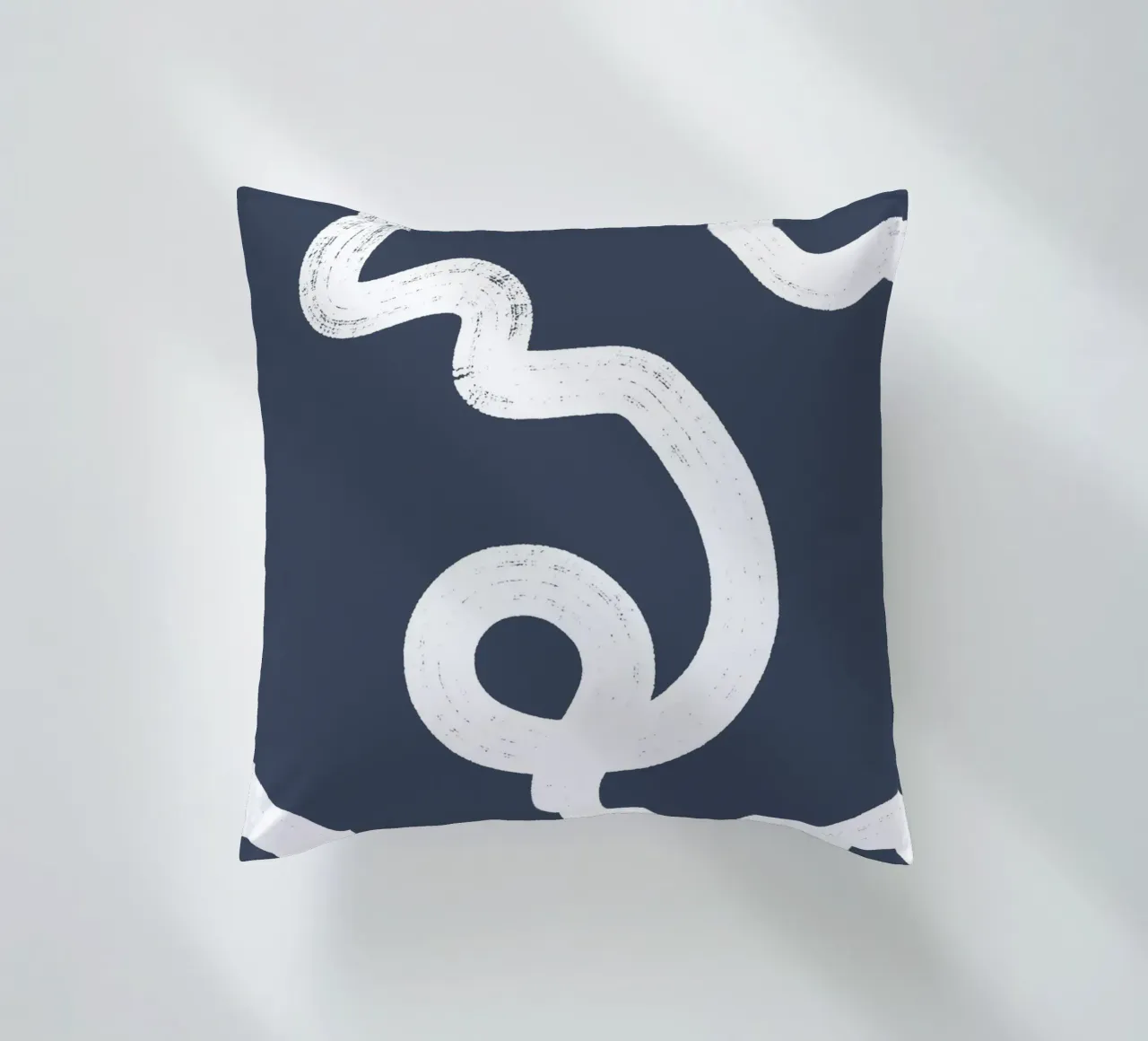Abstract indigo lines cuscino da BAINAI