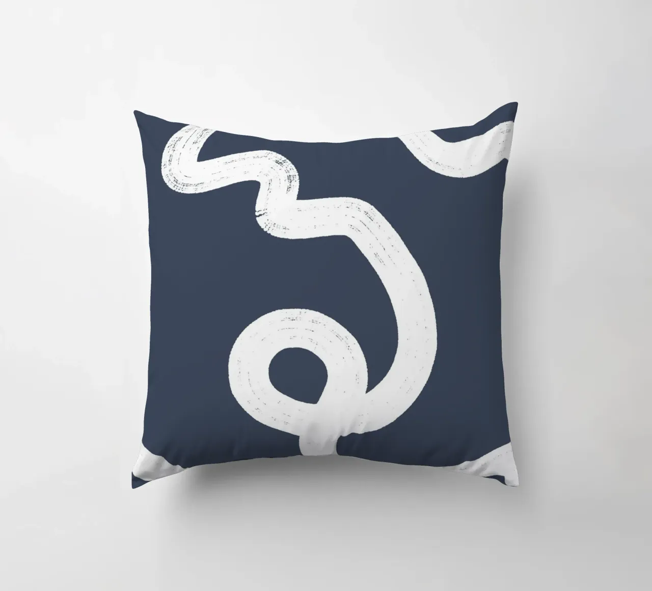 Abstract indigo lines cuscino da BAINAI