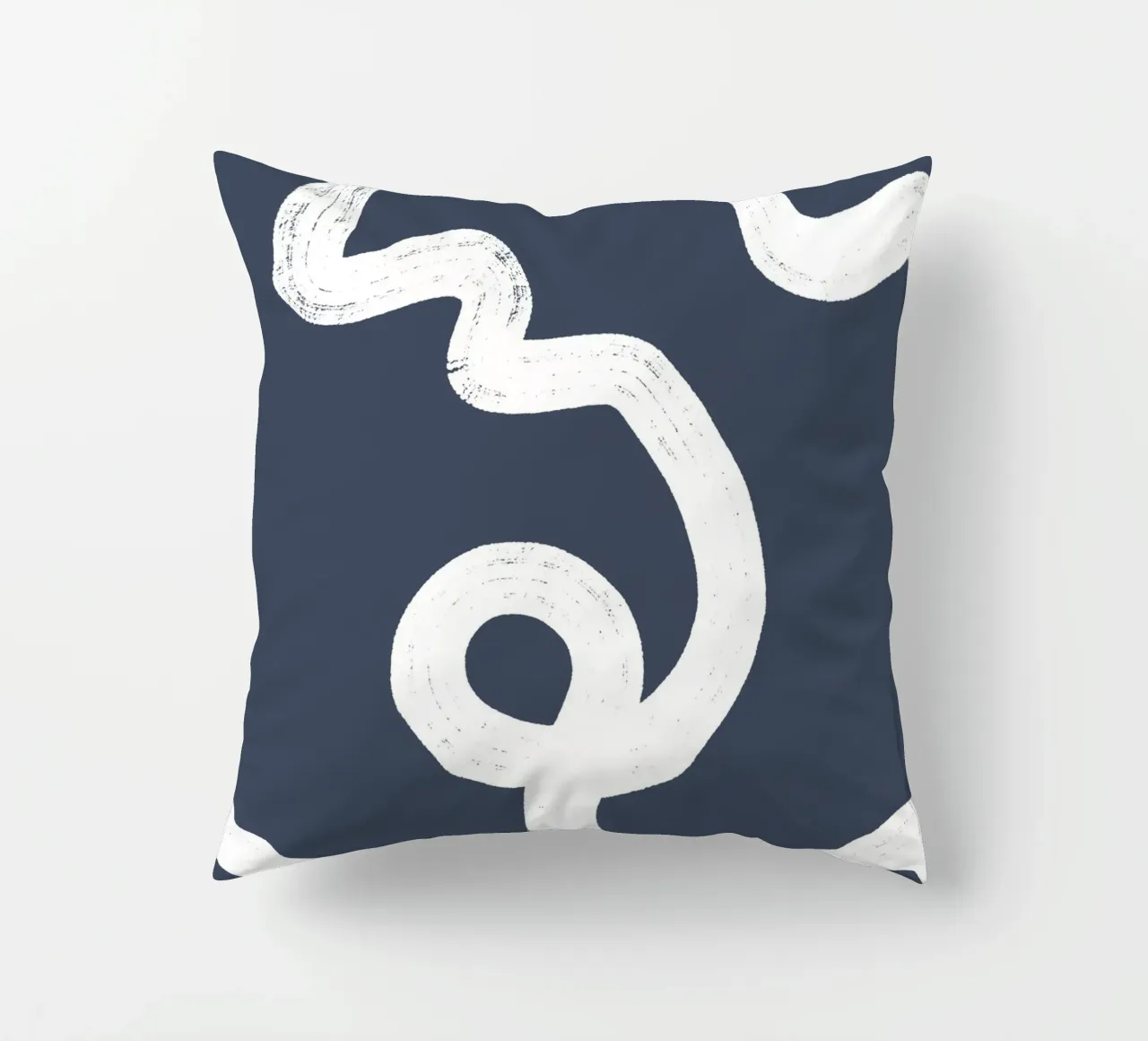Abstract indigo lines cuscino da BAINAI
