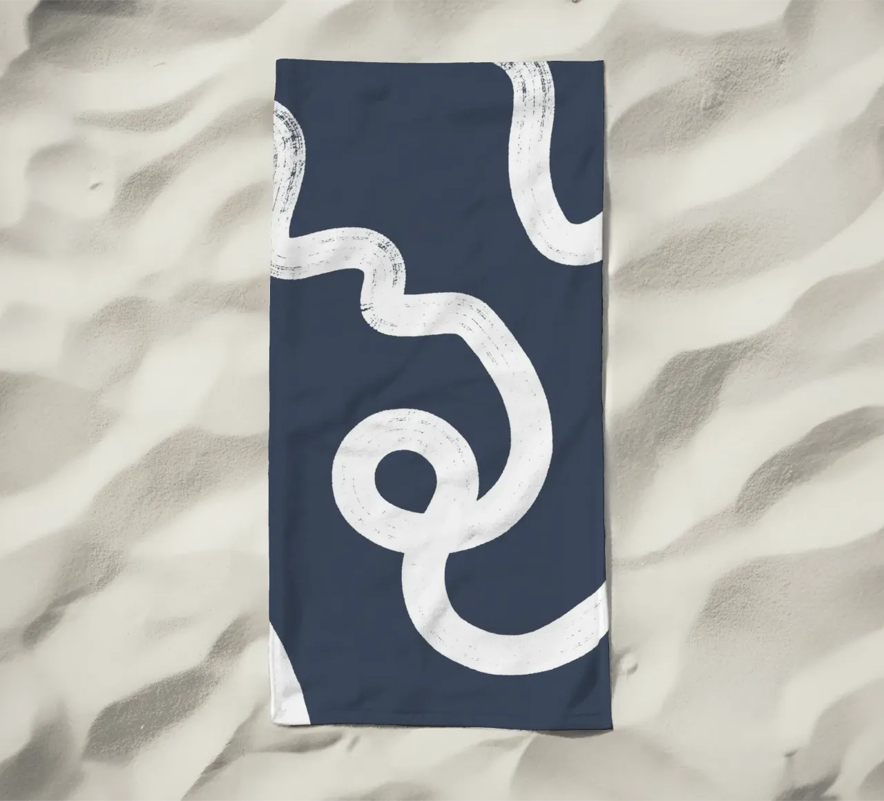 Abstract indigo lines telo mare da BAINAI