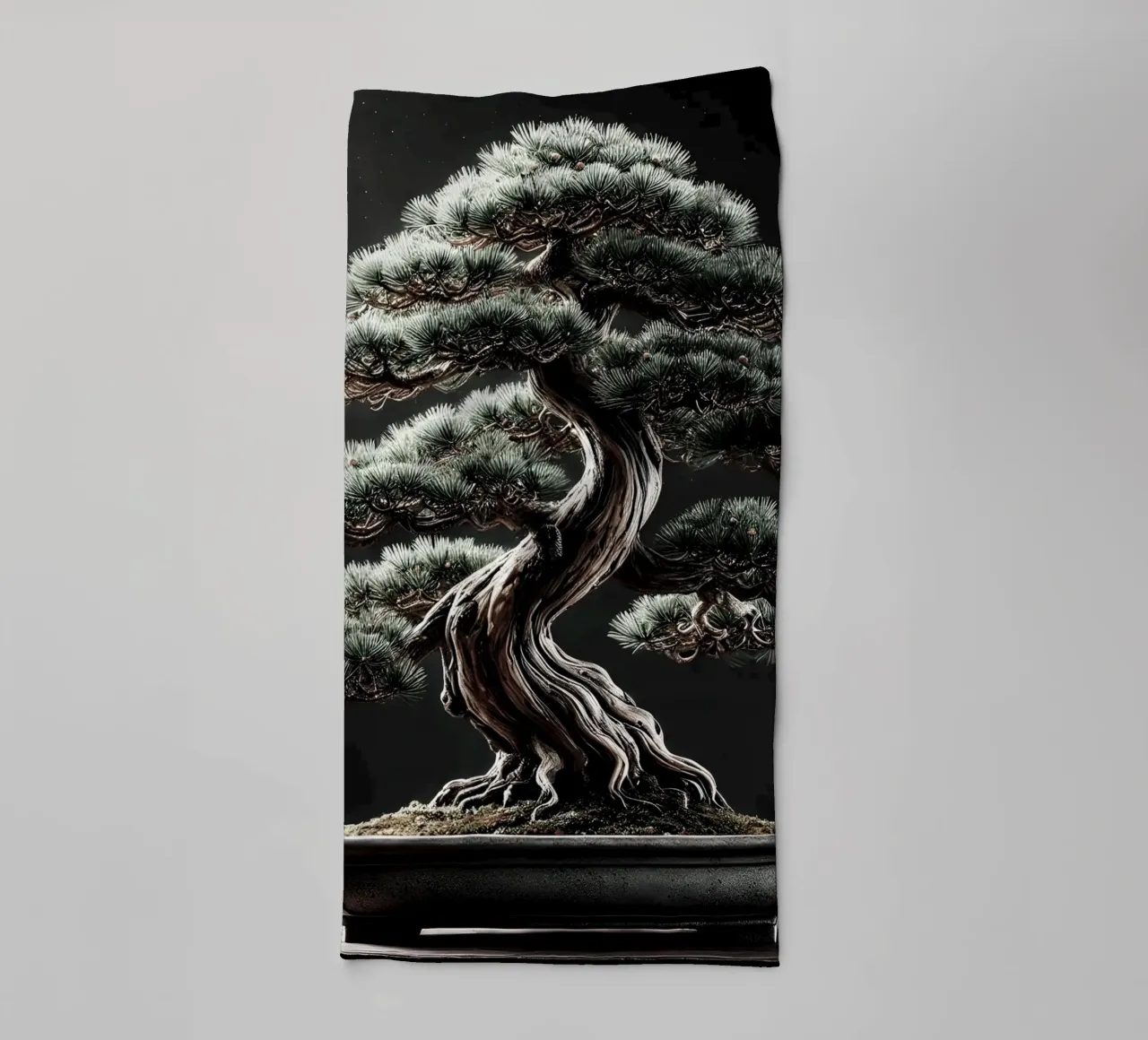 Pine bonsai - a symbol of stability and tranquillity towel by scHio