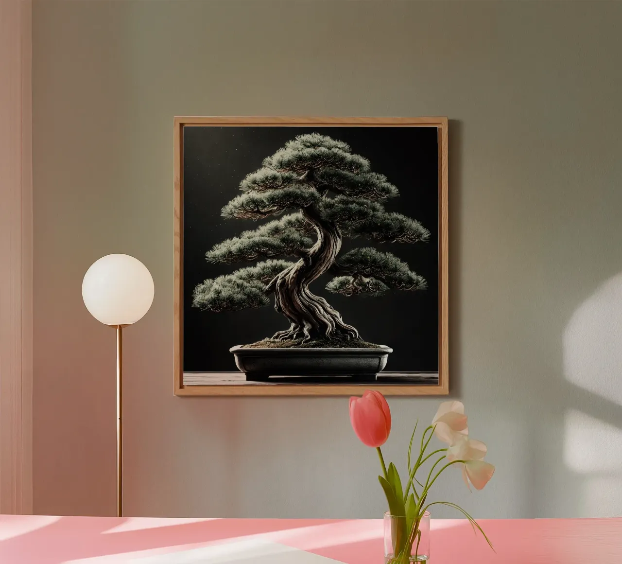 Pine bonsai - a symbol of stability and tranquillity alu-dibond by scHio