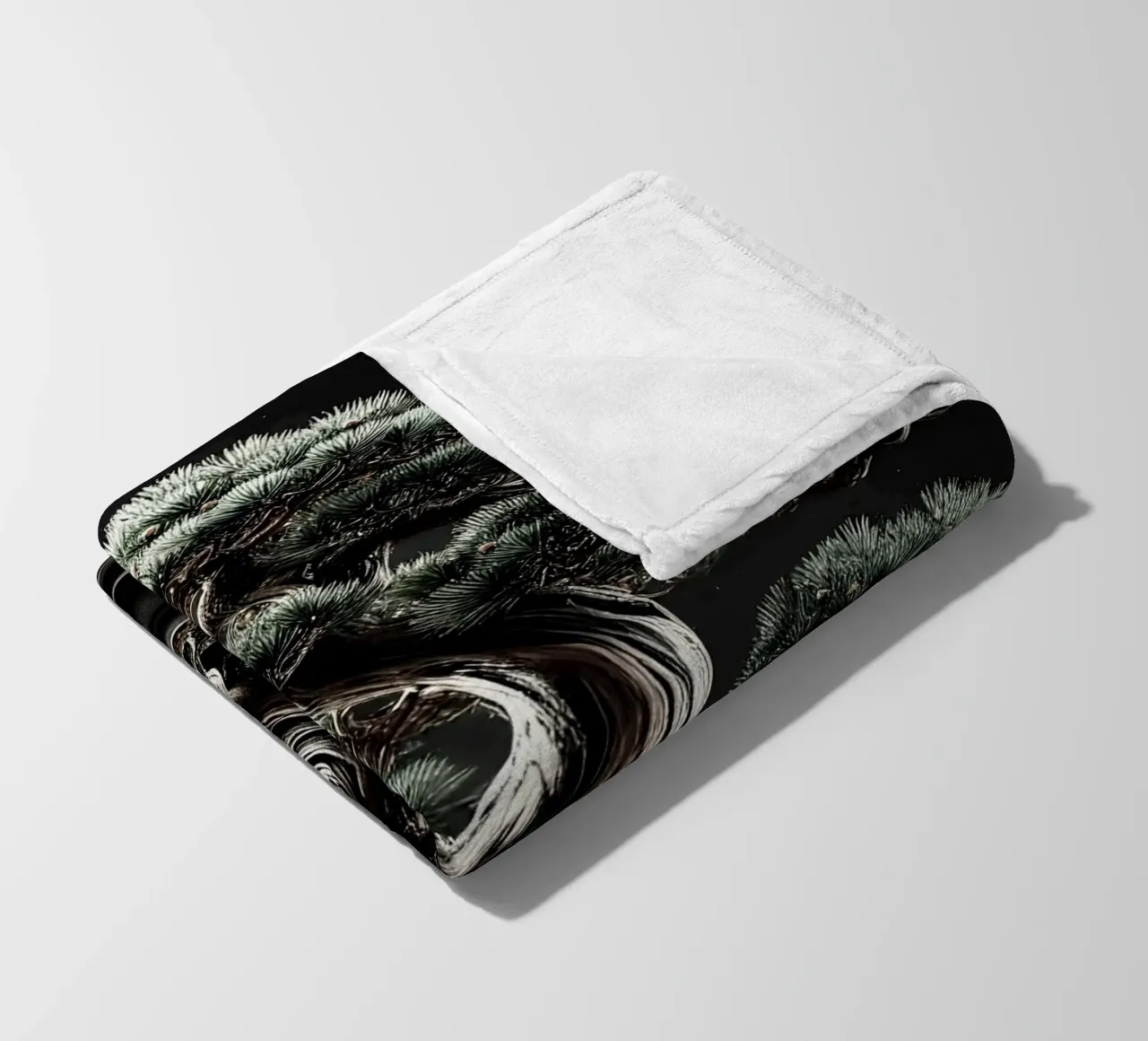 Pine bonsai - a symbol of stability and tranquillity fleece blanket by scHio