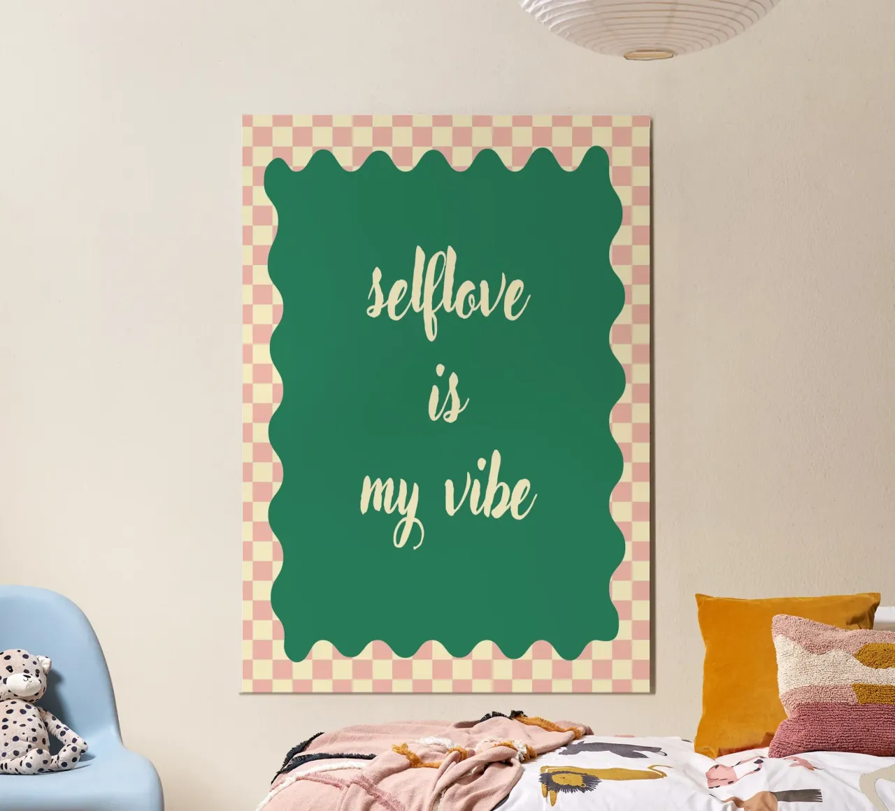 Selflove is my vibe poster avec cadre en bois de Poster Print Studio