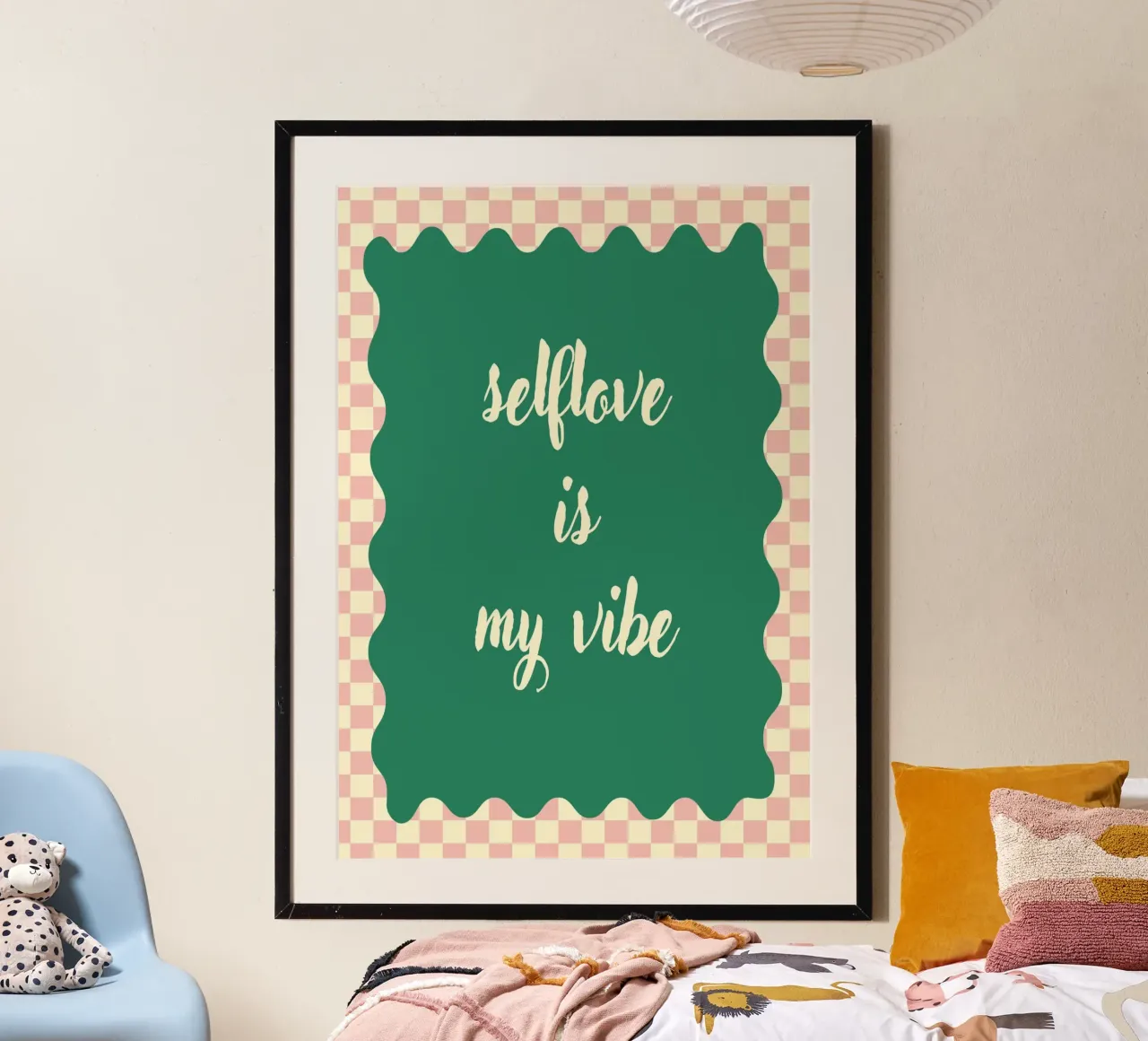Selflove is my vibe poster avec cadre en bois de Poster Print Studio