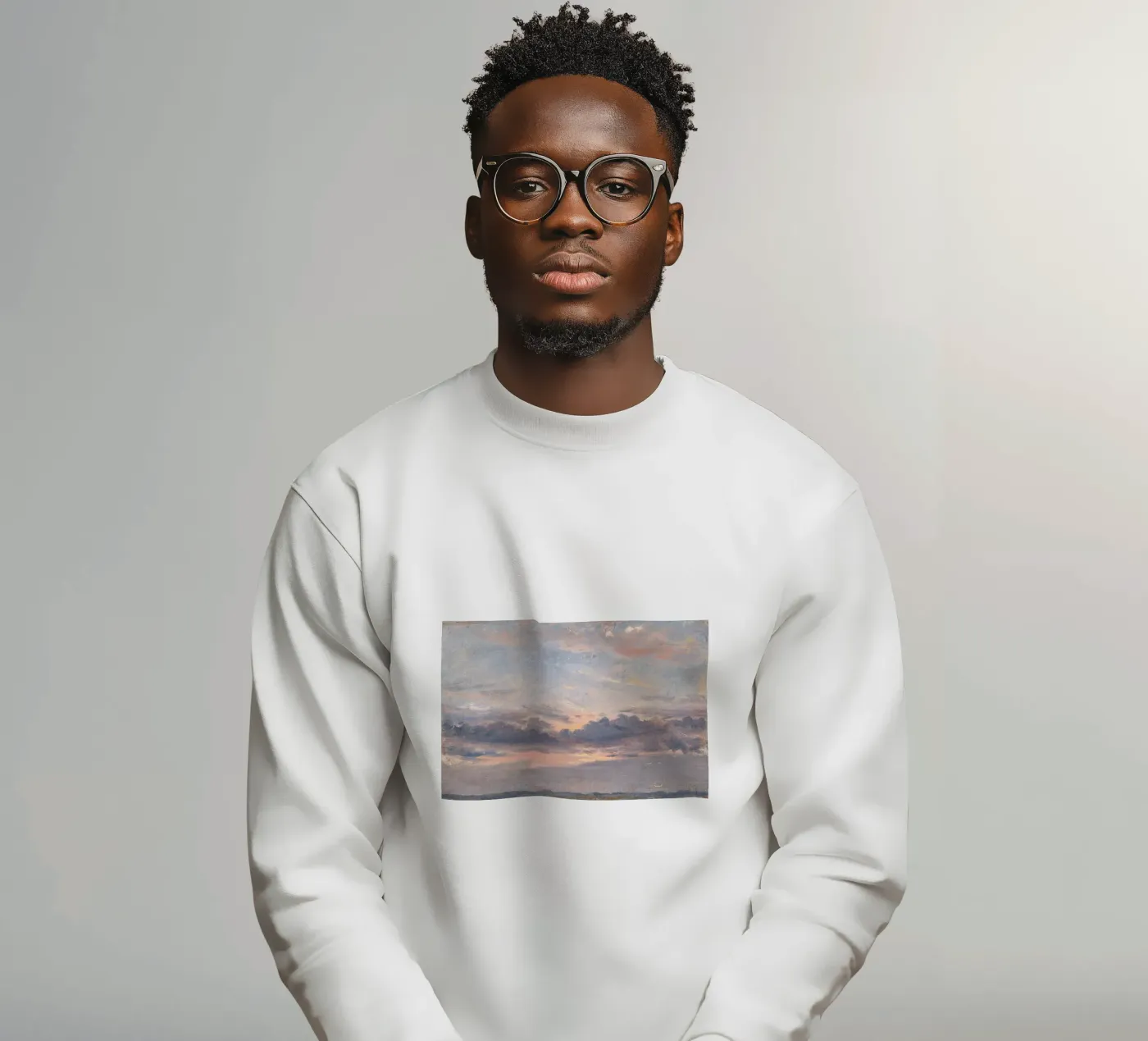 john constable - Een onderzoek naar wolken sweatshirt van Timeless Artworks