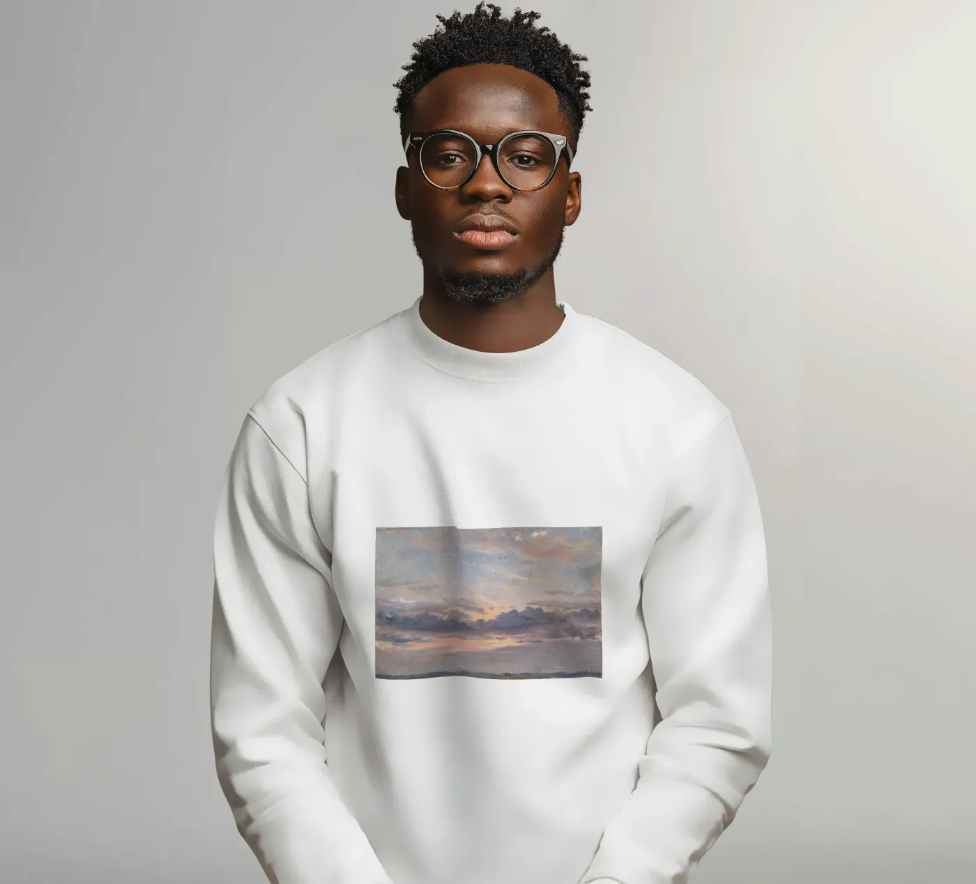 john constable - Een onderzoek naar wolken sweatshirt van Timeless Artworks