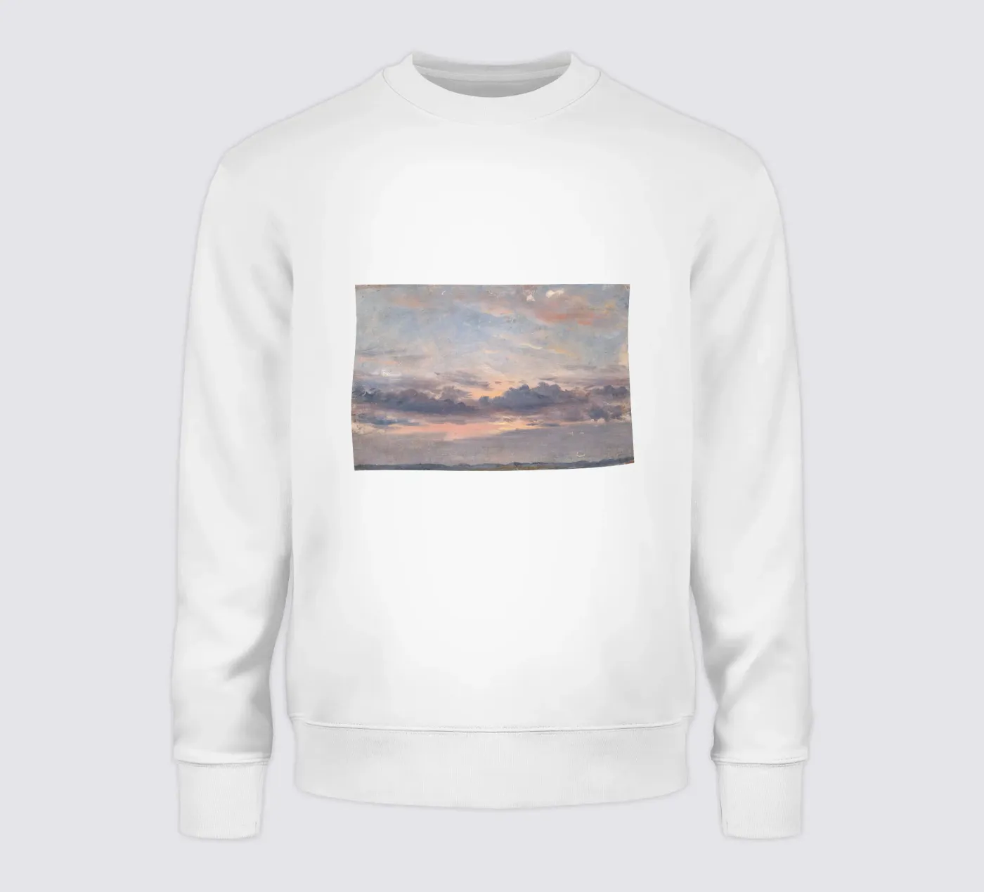 john constable - Een onderzoek naar wolken sweatshirt van Timeless Artworks