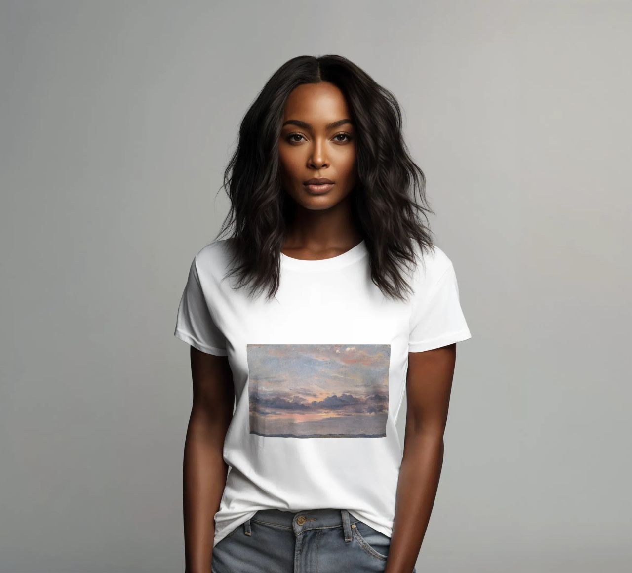 john constable - Un estudio sobre las nubes camiseta de mujer de Timeless Artworks