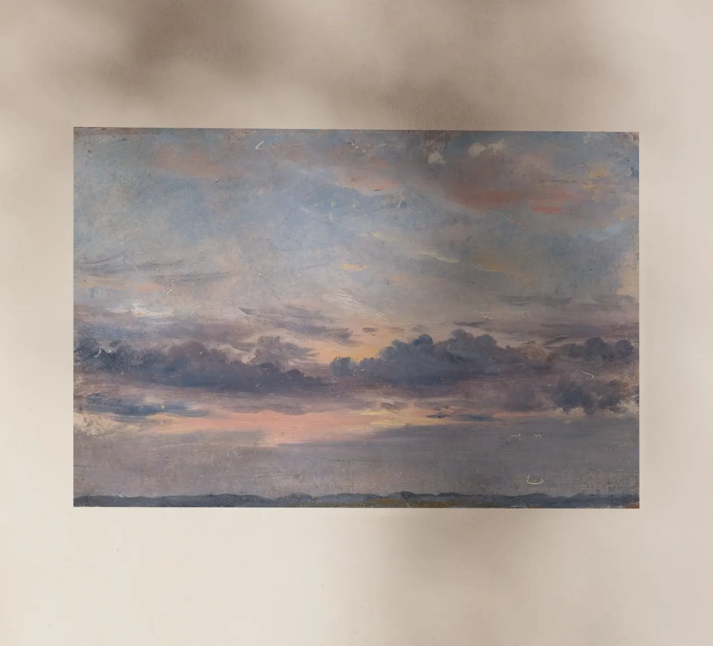 john constable - A Cloud Study backlit folie van Timeless Artworks