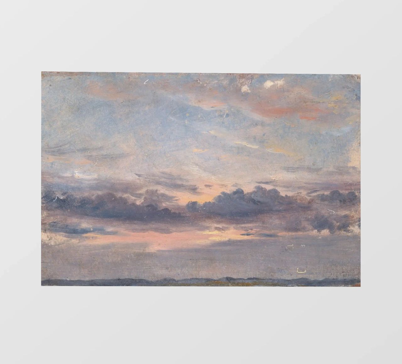 john constable - Un estudio sobre las nubes lámina retroiluminada de Timeless Artworks