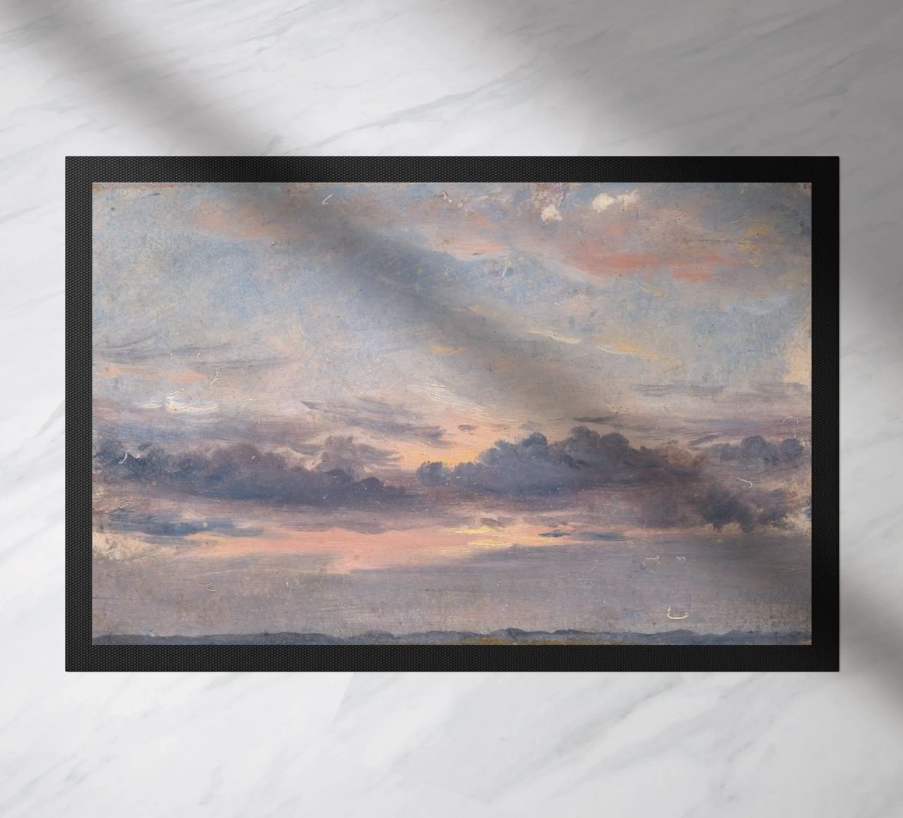john constable - Un estudio sobre las nubes felpudo de Timeless Artworks