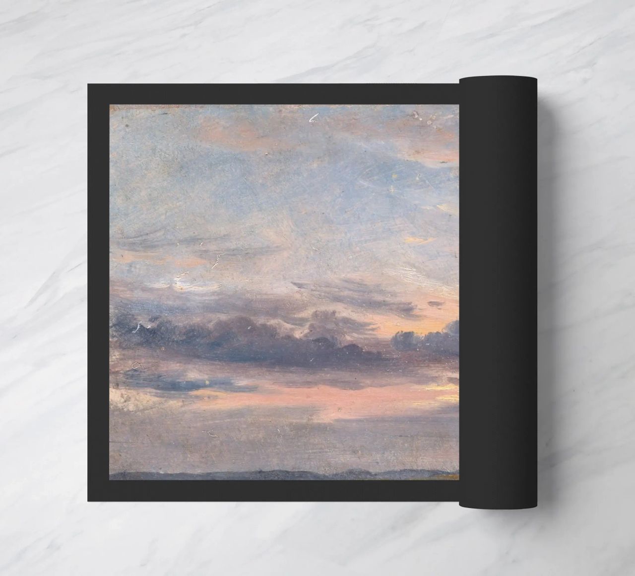 john constable - Un estudio sobre las nubes felpudo de Timeless Artworks