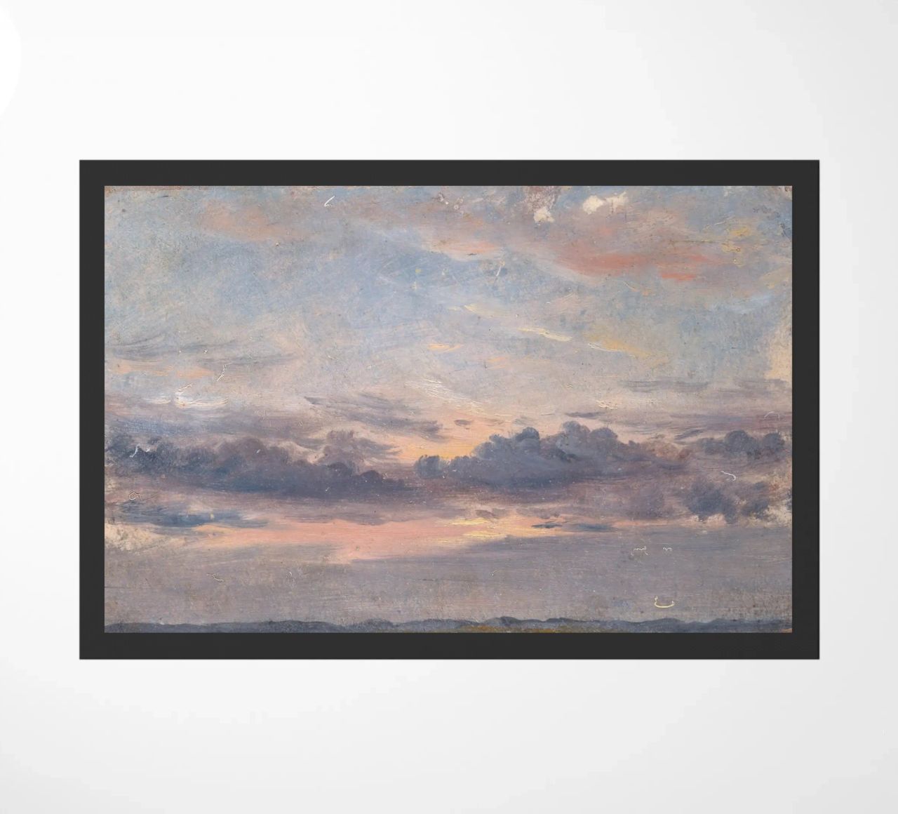 john constable - Un estudio sobre las nubes felpudo de Timeless Artworks