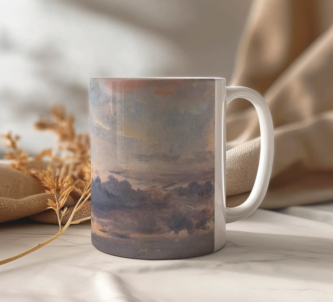 john constable - A Cloud Study Keramik Tasse von Timeless Artworks