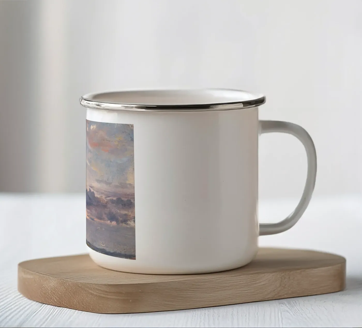 john constable - A Cloud Study enamel mug by Timeless Artworks