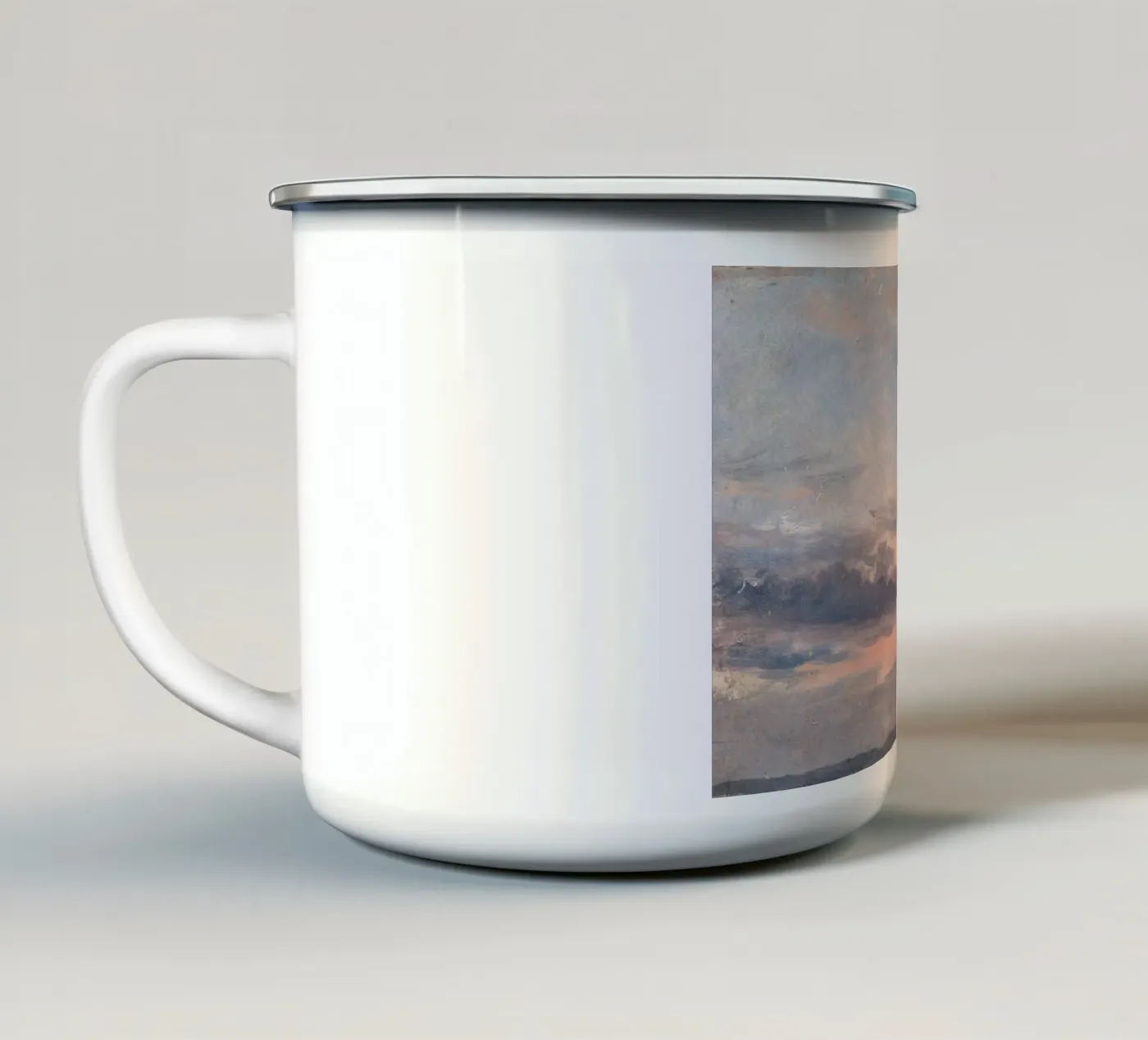 john constable - A Cloud Study enamel mug by Timeless Artworks