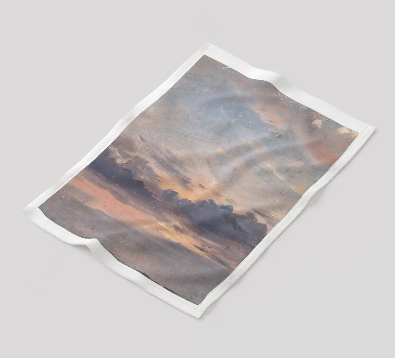 john constable - A Cloud Study fleece blanket by Timeless Artworks