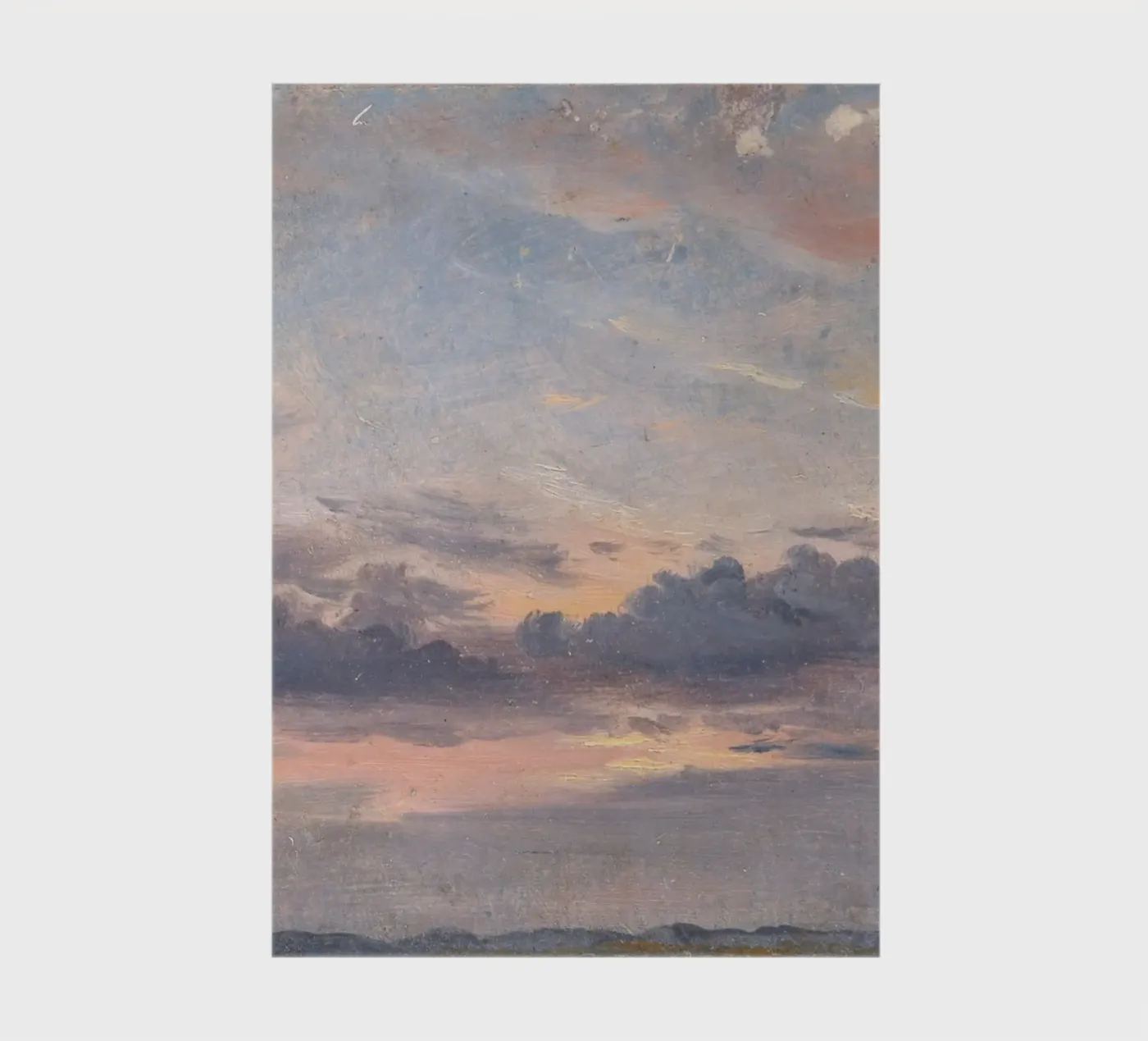 john constable - Eine Wolkenstudie Notizbuch von Timeless Artworks
