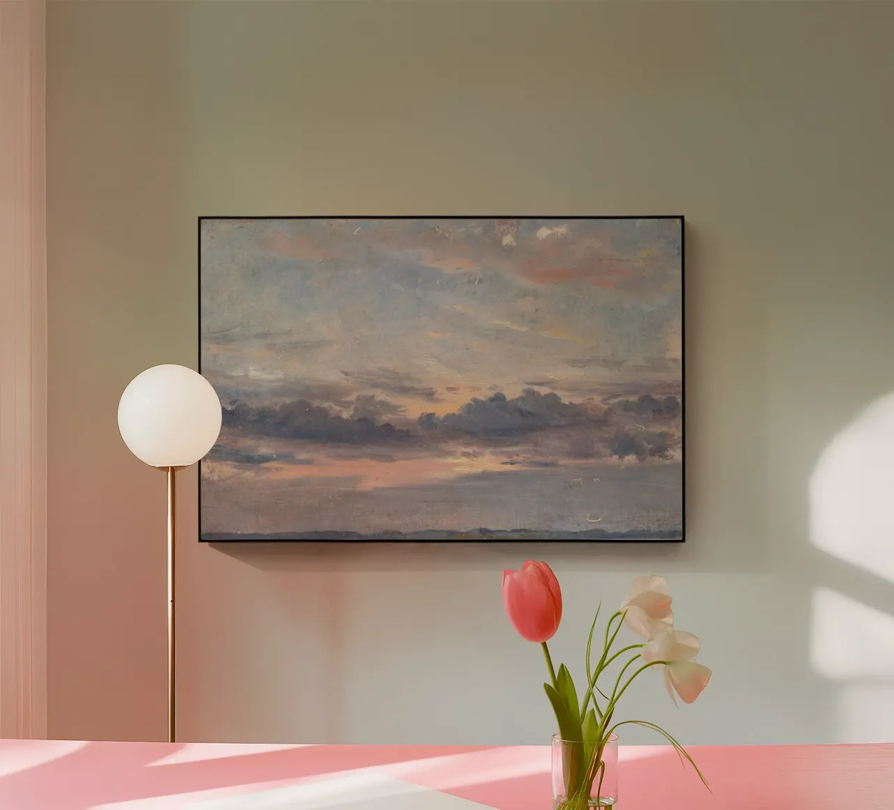 john constable - A Cloud Study acryl van Timeless Artworks