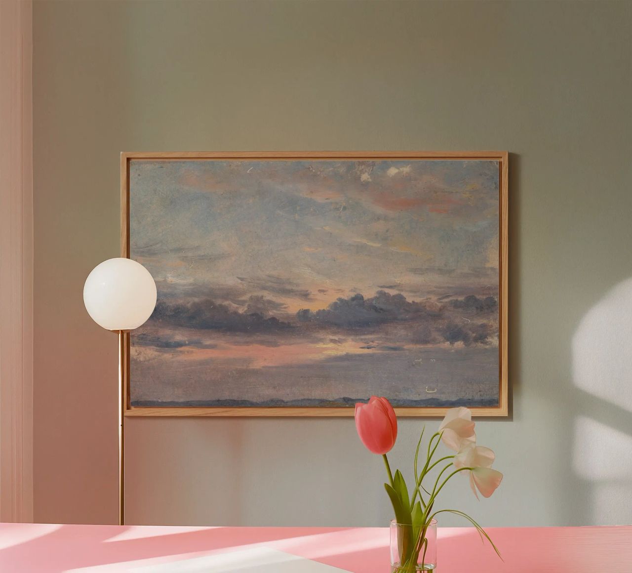 john constable - Un estudio sobre las nubes aluminio dibond de Timeless Artworks