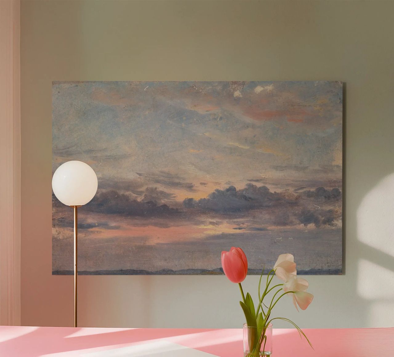 john constable - Un estudio sobre las nubes aluminio dibond de Timeless Artworks