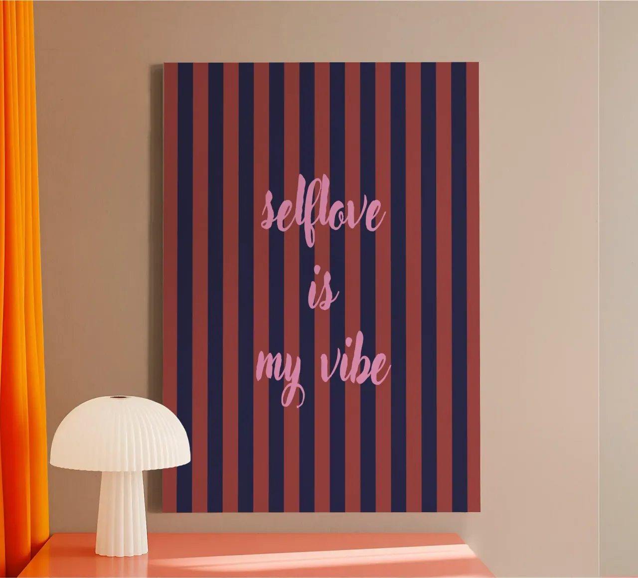 Selflove is my vibe canvas with Floater frame by Poster Print Studio