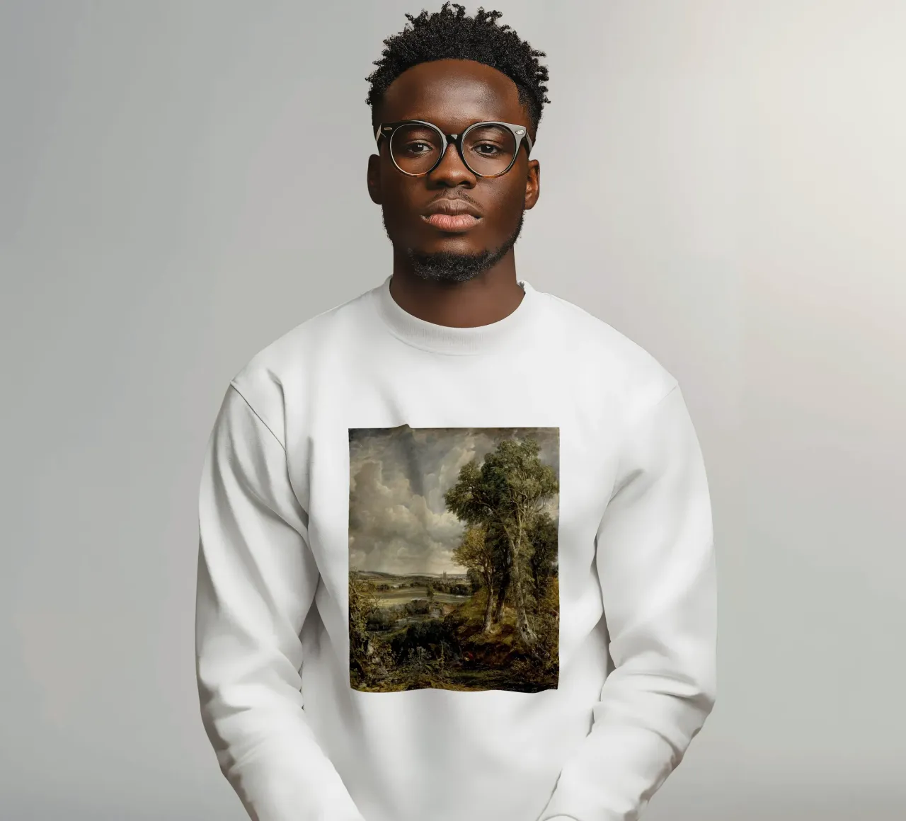 John Constable - El valle de Dedham sudadera de Timeless Artworks