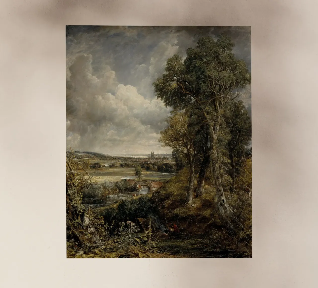 John Constable - La valle di Dedham pellicola backlit da Timeless Artworks