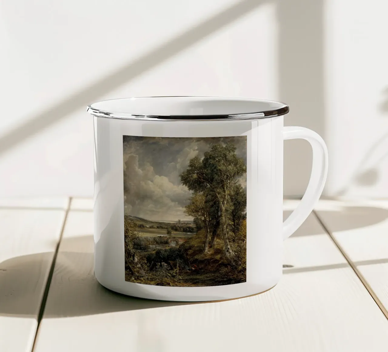 John Constable - La valle di Dedham tazza in smalto da Timeless Artworks