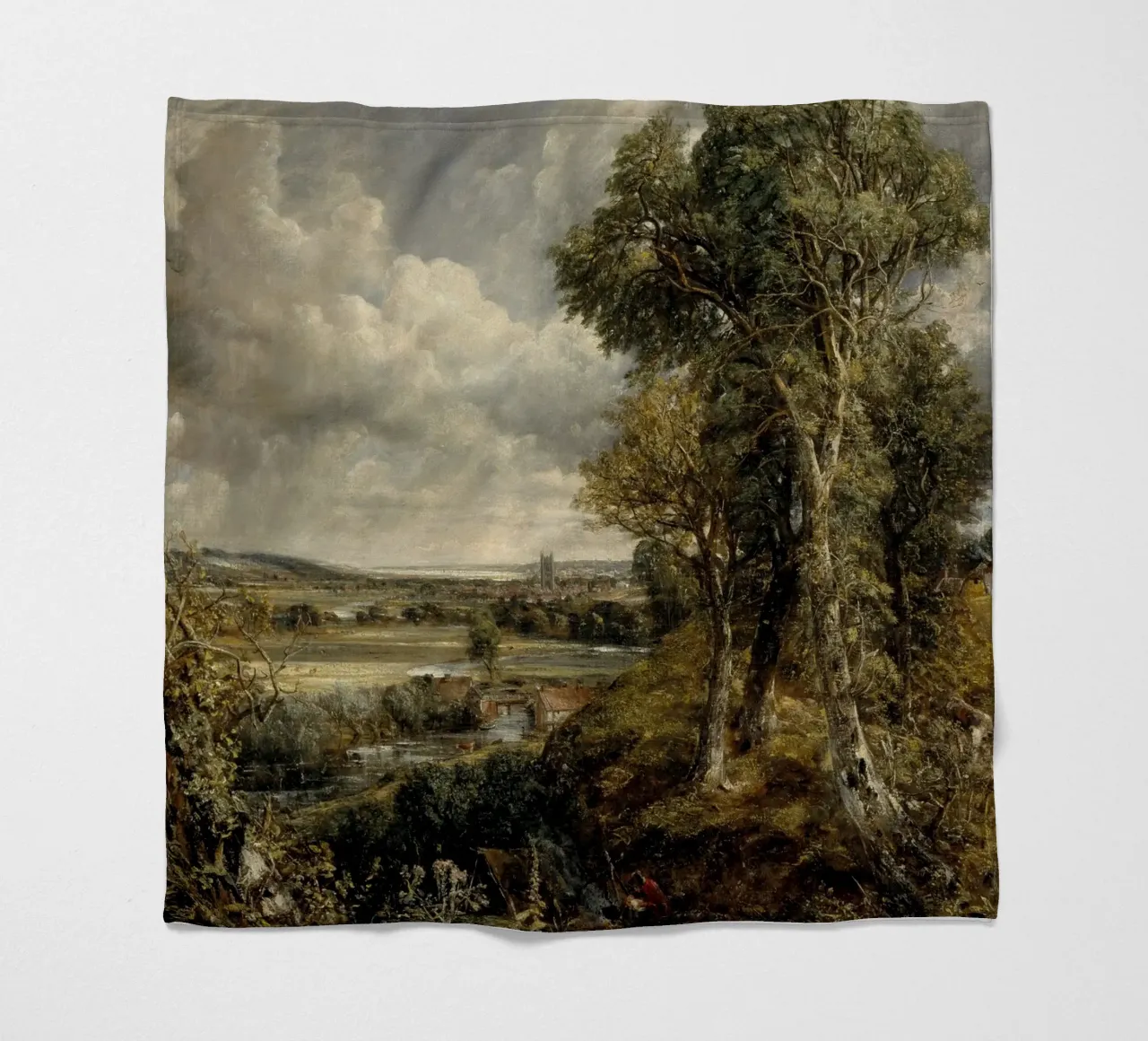 John Constable - La valle di Dedham coperta in pile da Timeless Artworks