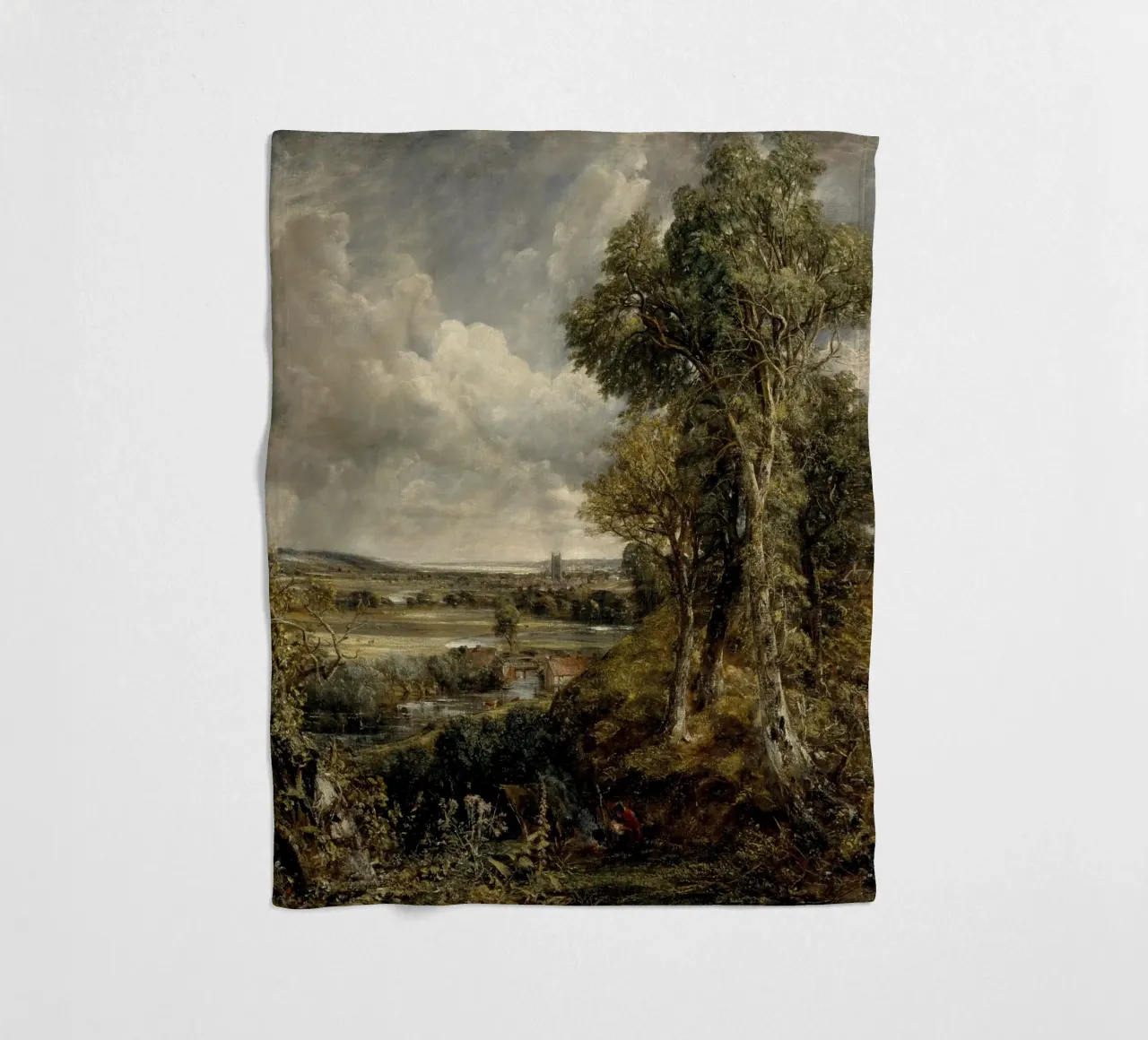 John Constable - La valle di Dedham coperta in pile da Timeless Artworks