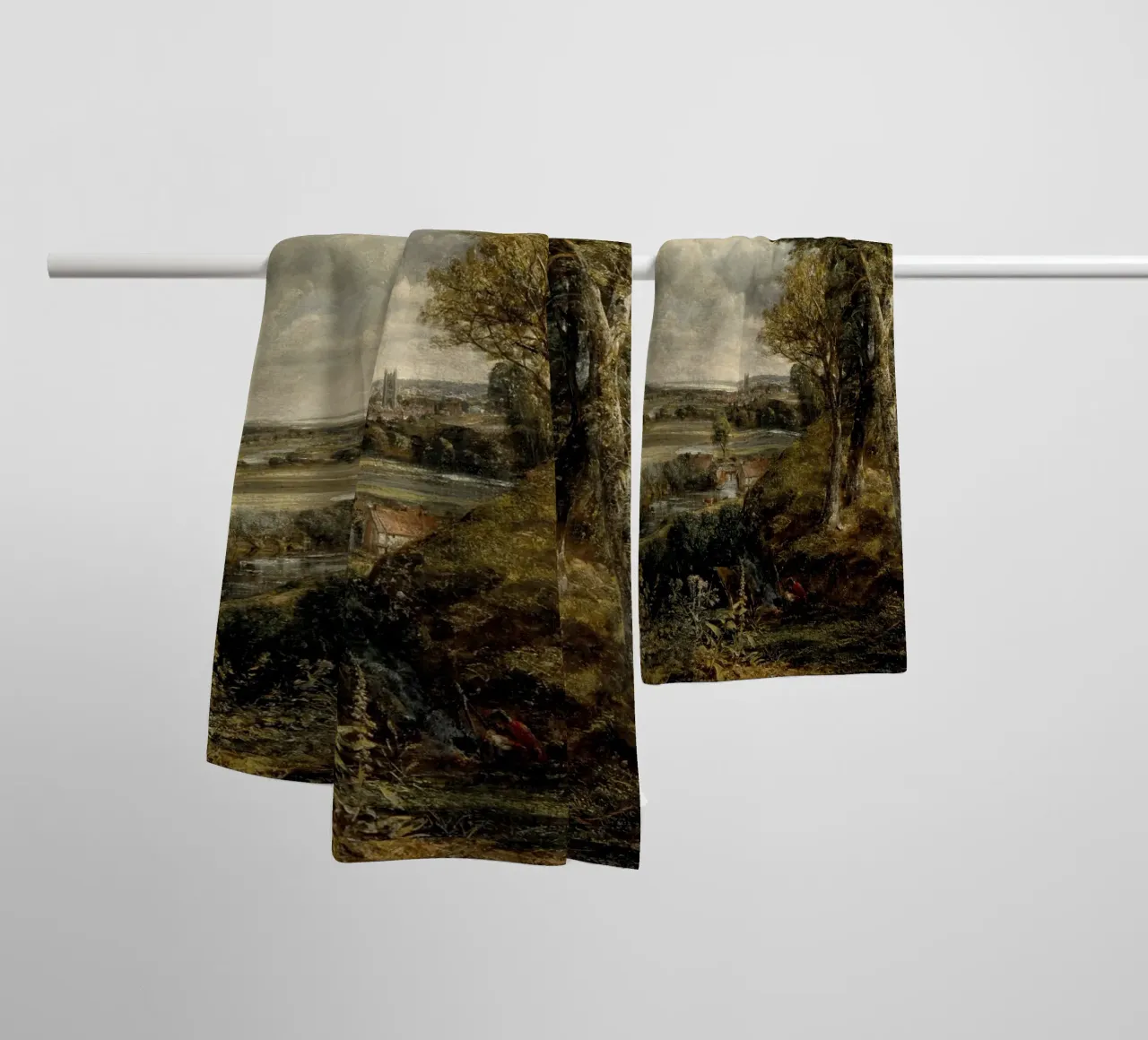 John Constable - The Vale of Dedham towel by Timeless Artworks