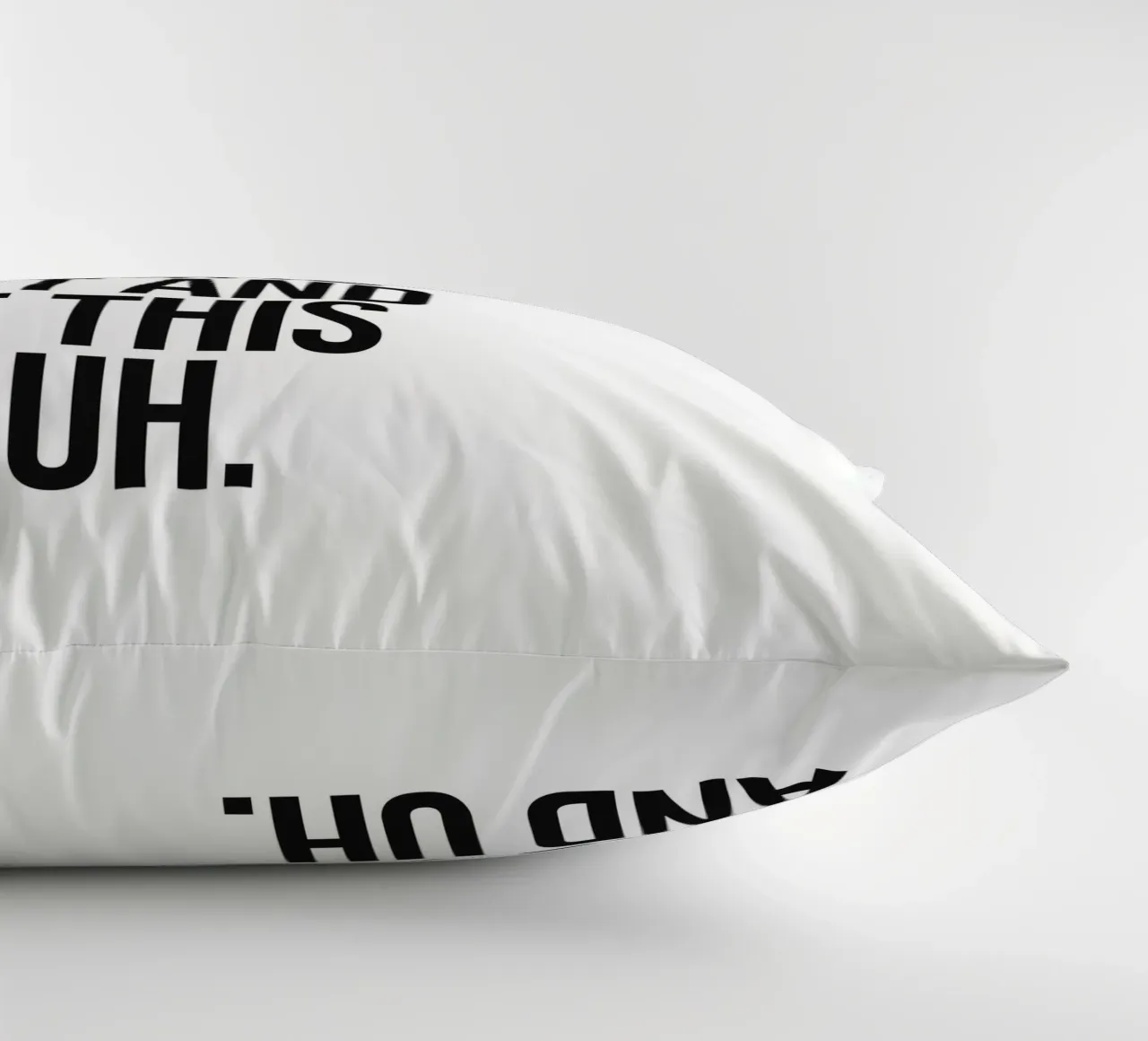 Its Like This And Like That Quote decorative cushion by Paigaam Studio