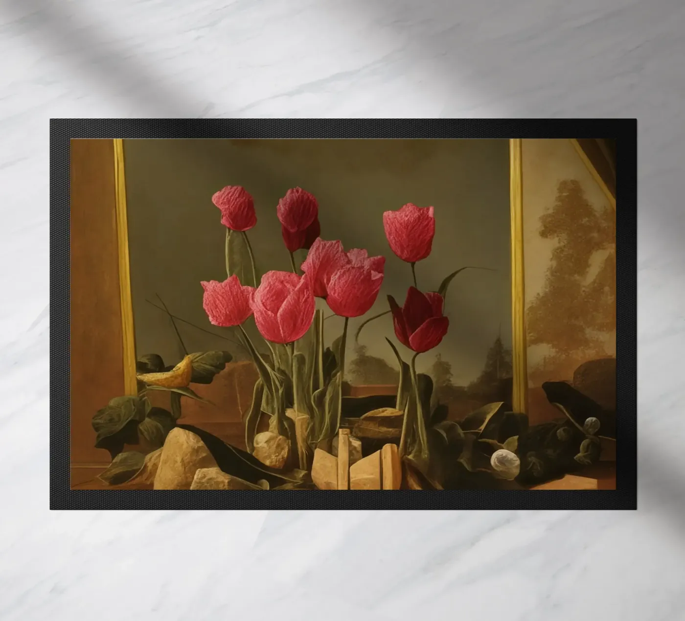 Blumen_1 deurmat van Impressionismus by LK