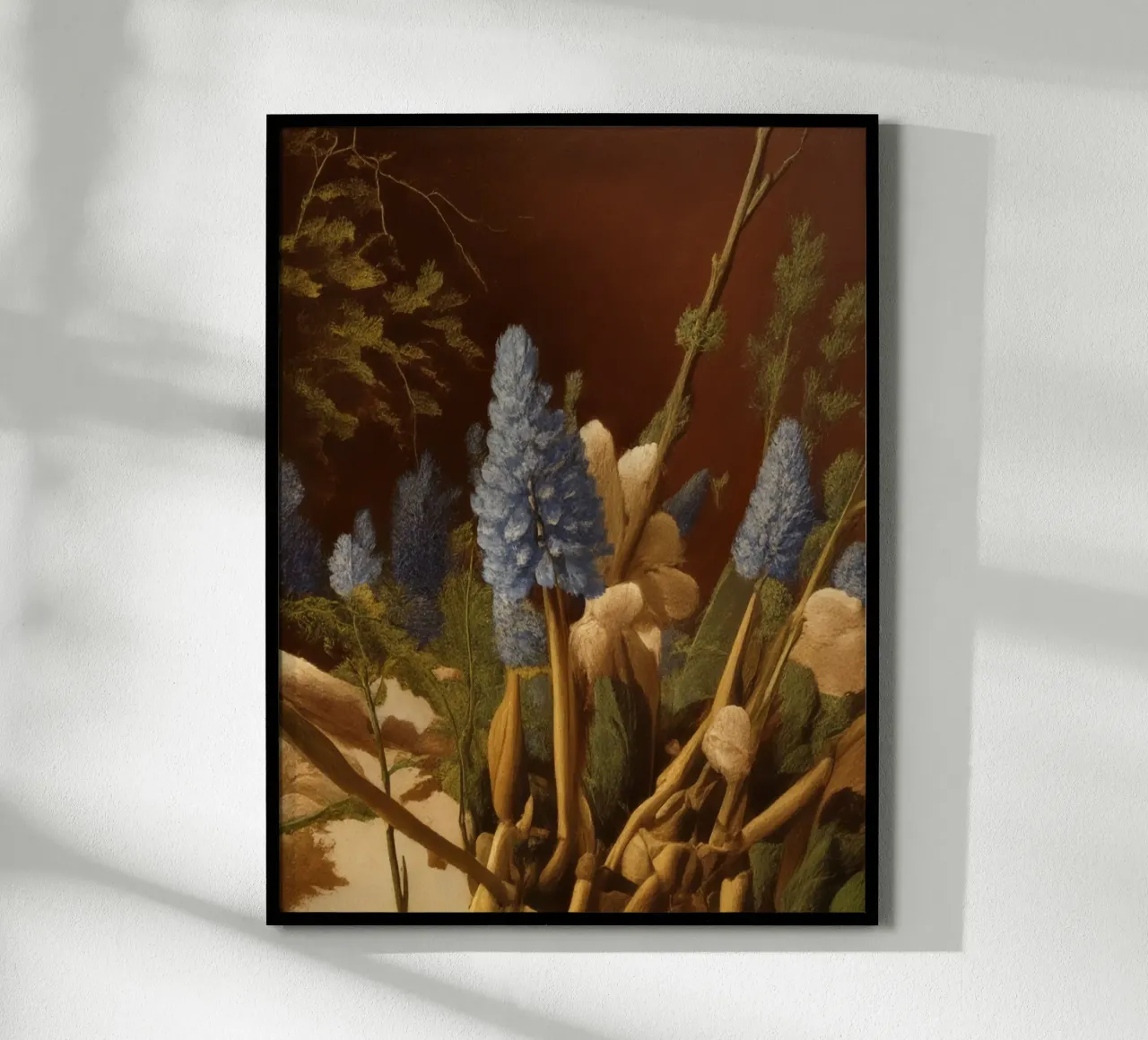 Blumen_2 poster con telaio in legno da Impressionismus by LK