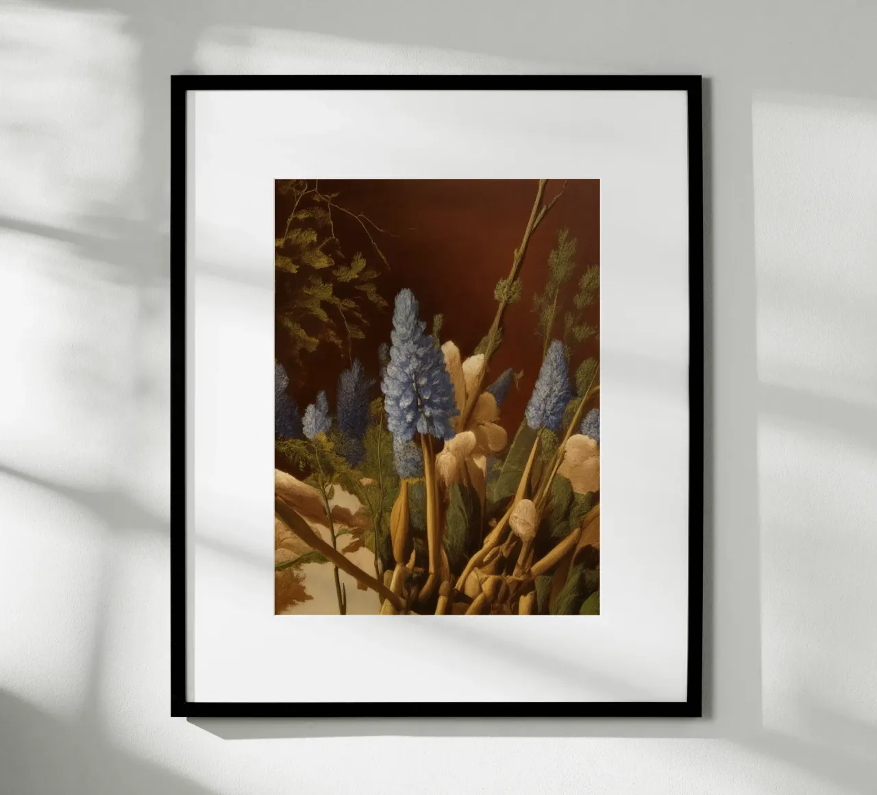 Blumen_2 poster con telaio in legno da Impressionismus by LK