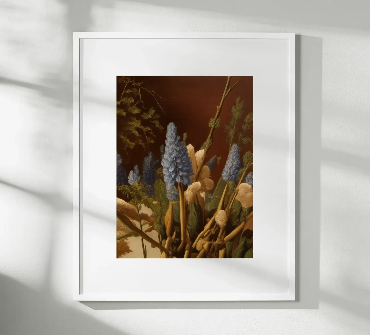 Blumen_2 poster con telaio in legno da Impressionismus by LK
