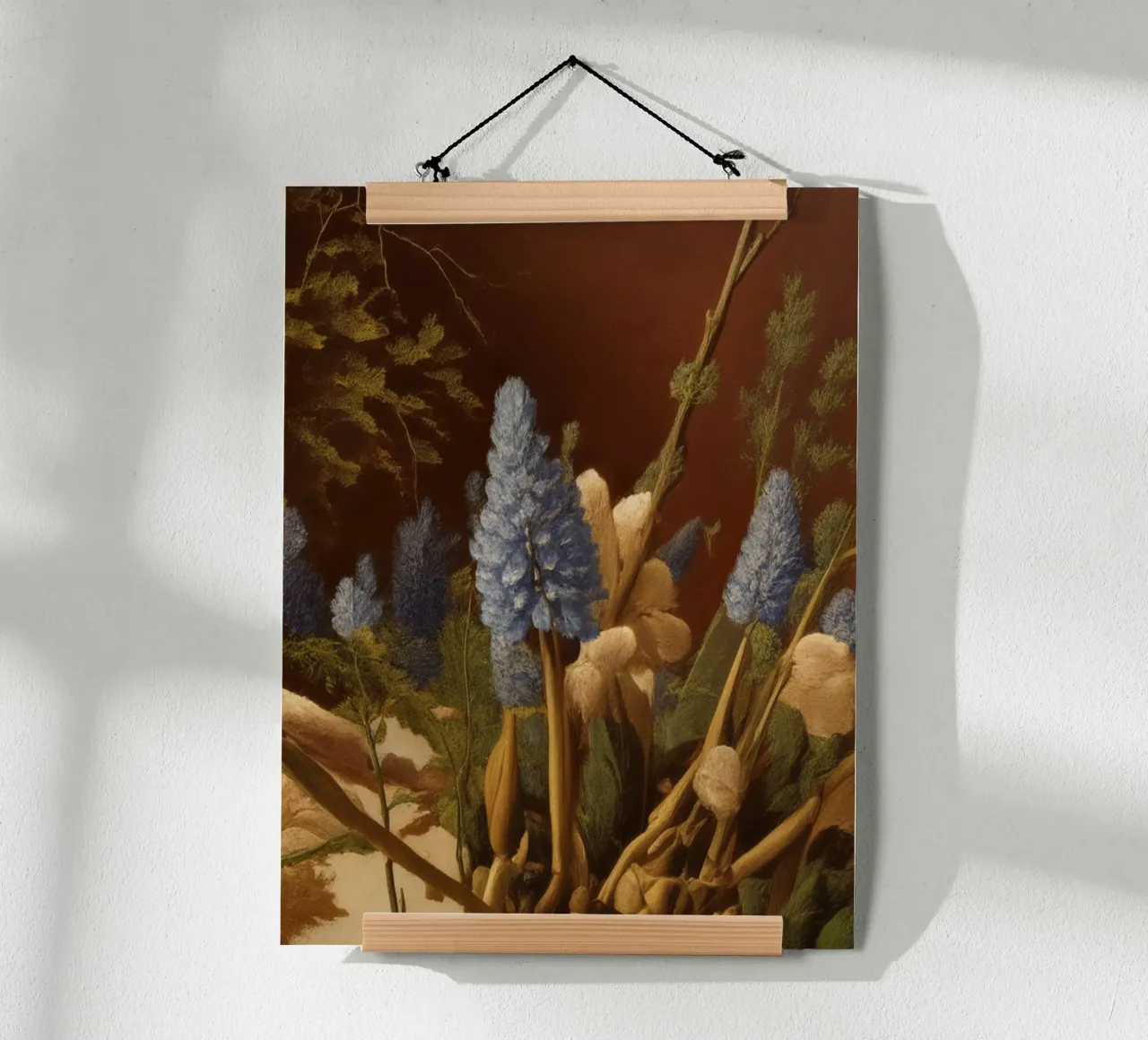 Blumen_2 poster con telaio in legno da Impressionismus by LK