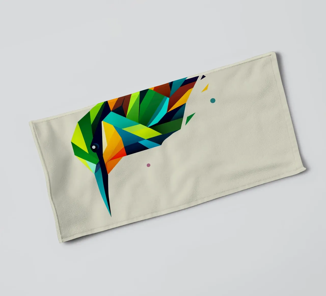 Bee-eater bird - Geometric art full of colourful splendour towel by namosh