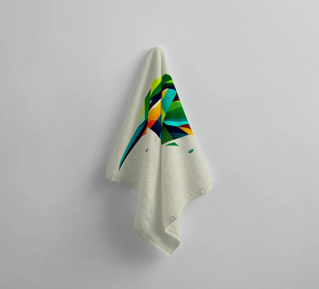 Bee-eater bird - Geometric art full of colourful splendour towel by namosh