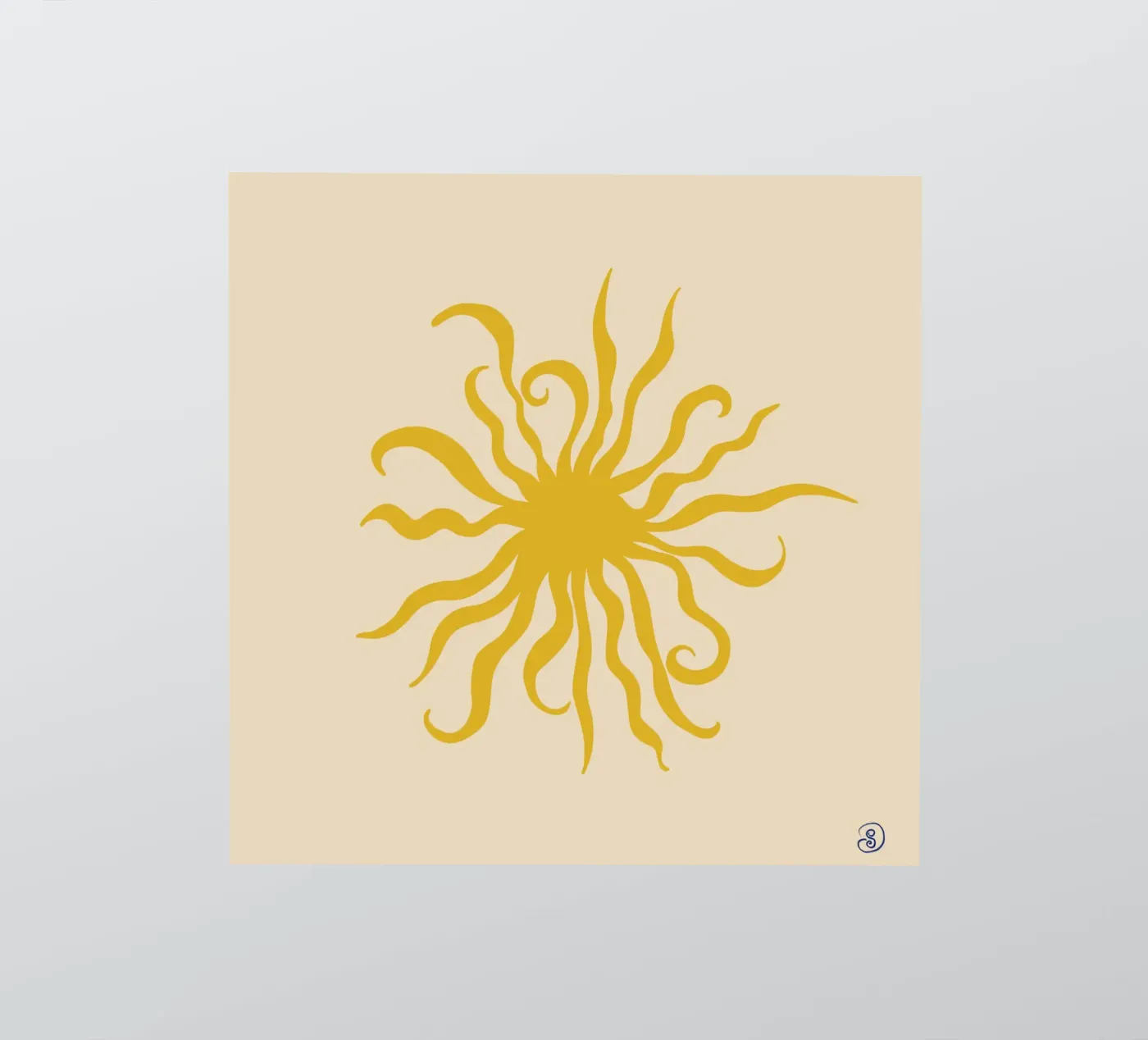 SUN CREATURE sticker by Sandra Poliakov
