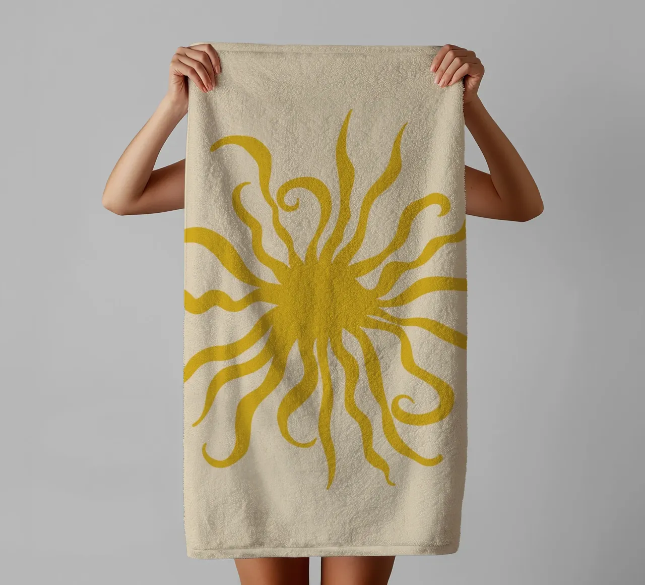 SUN CREATURE badhanddoek van Sandra Poliakov