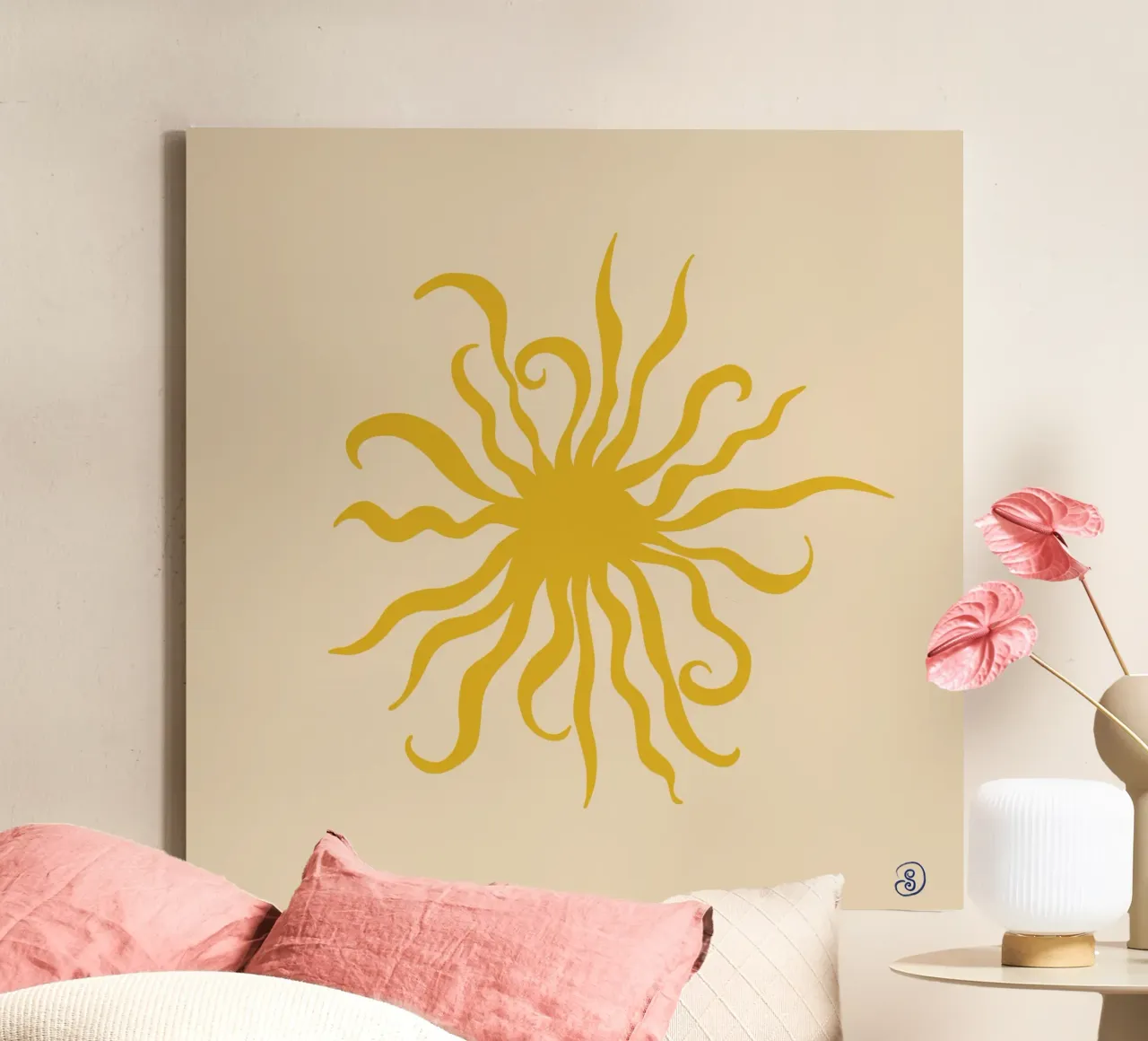 SUN CREATURE tela con Cornice a cassetta da Sandra Poliakov