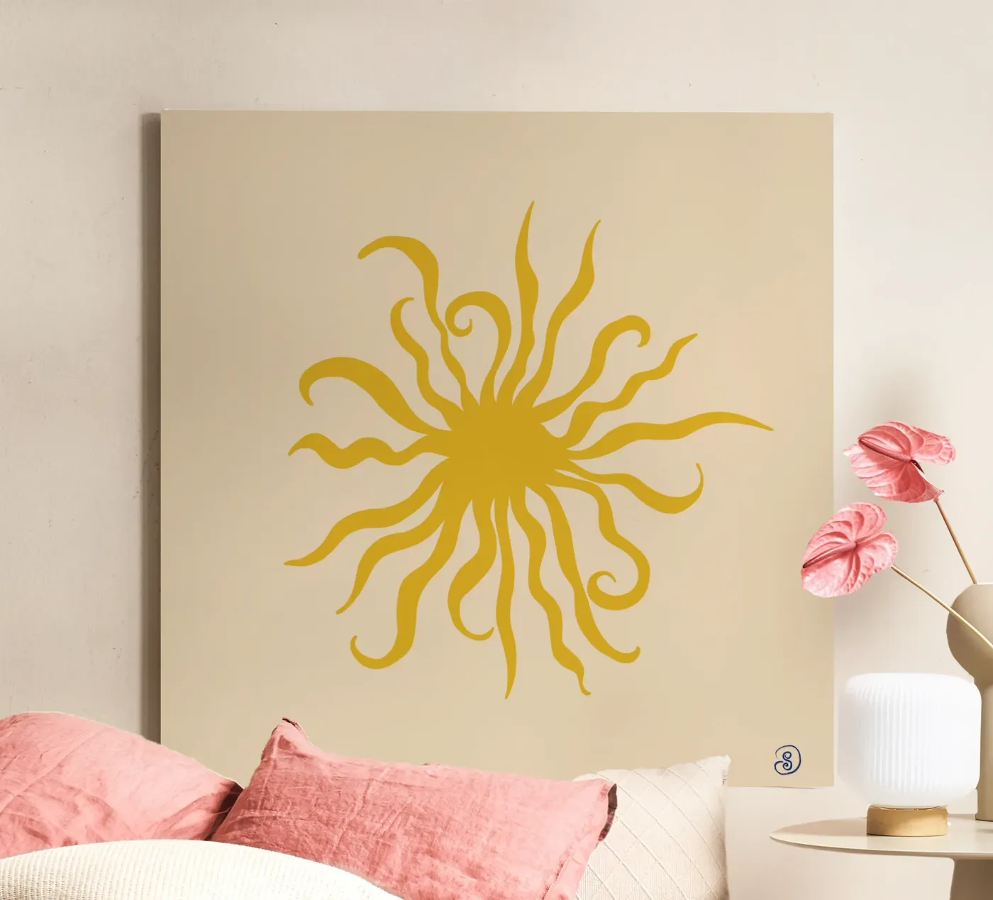 SUN CREATURE canvas van Sandra Poliakov
